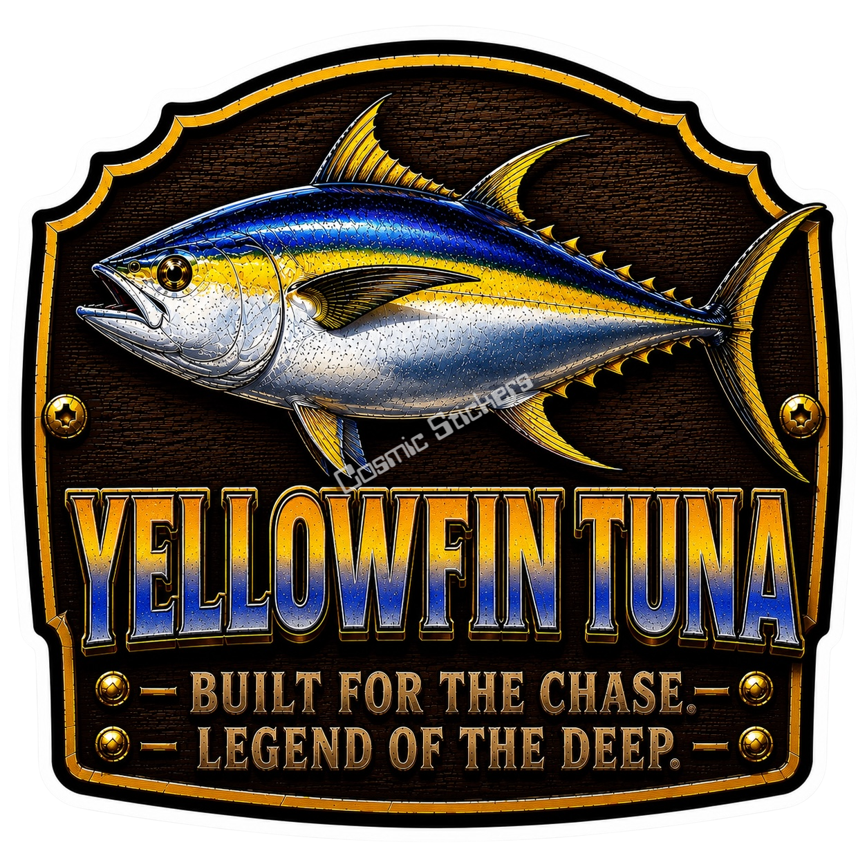 Yellowtail Tuna – Trophy Fish Sticker