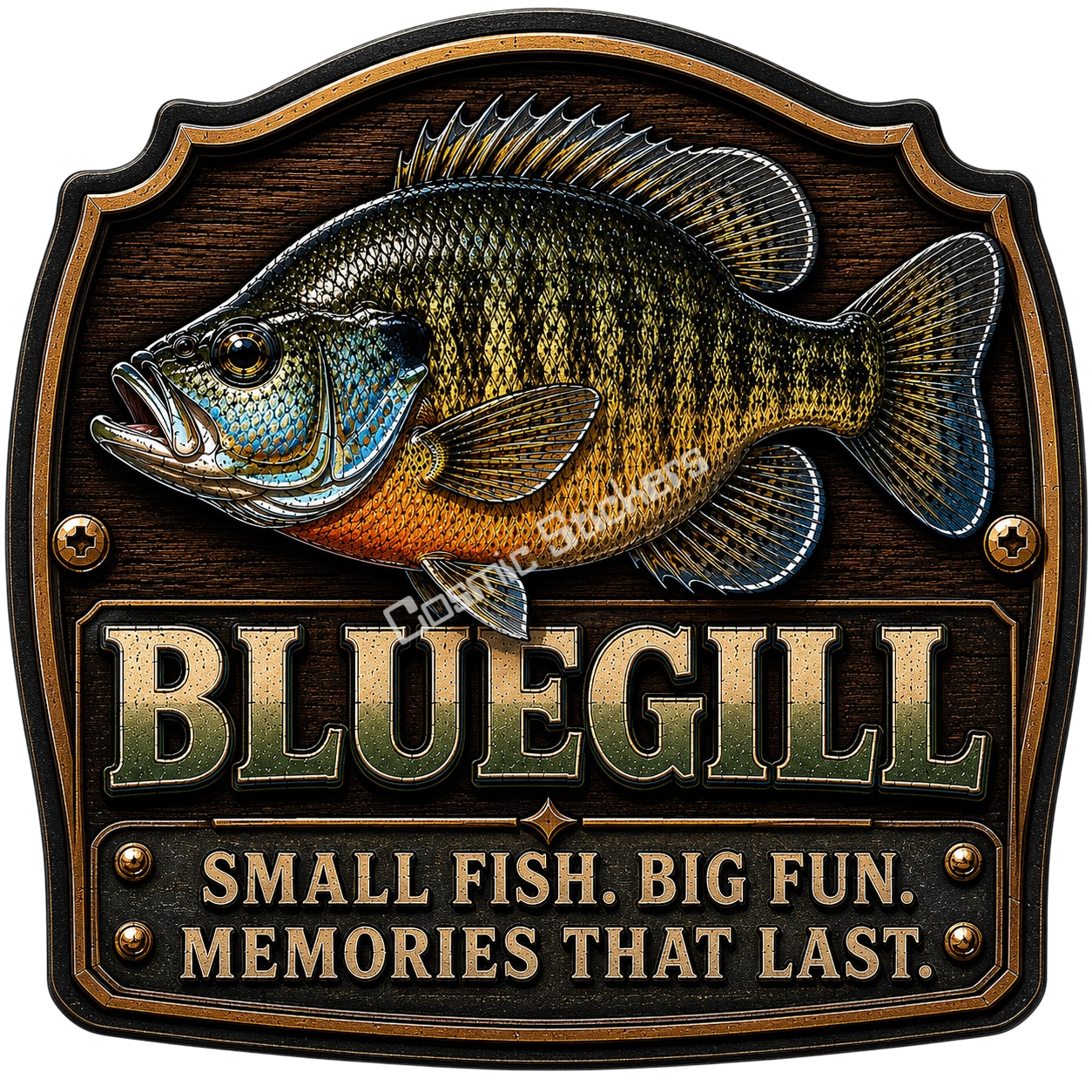 Bluegill – Trophy Fish Sticker