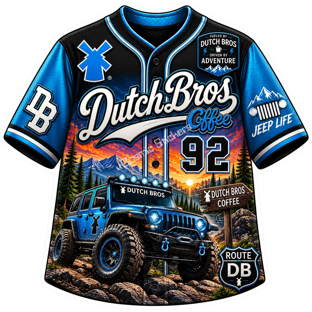 Dutch Bros Jersey Sticker #26