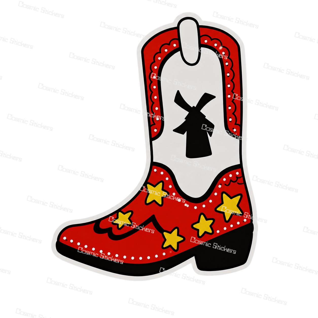 Dutch Bros Cowboy Boot | Dutch Bros Inspired Fan-Made Sticker