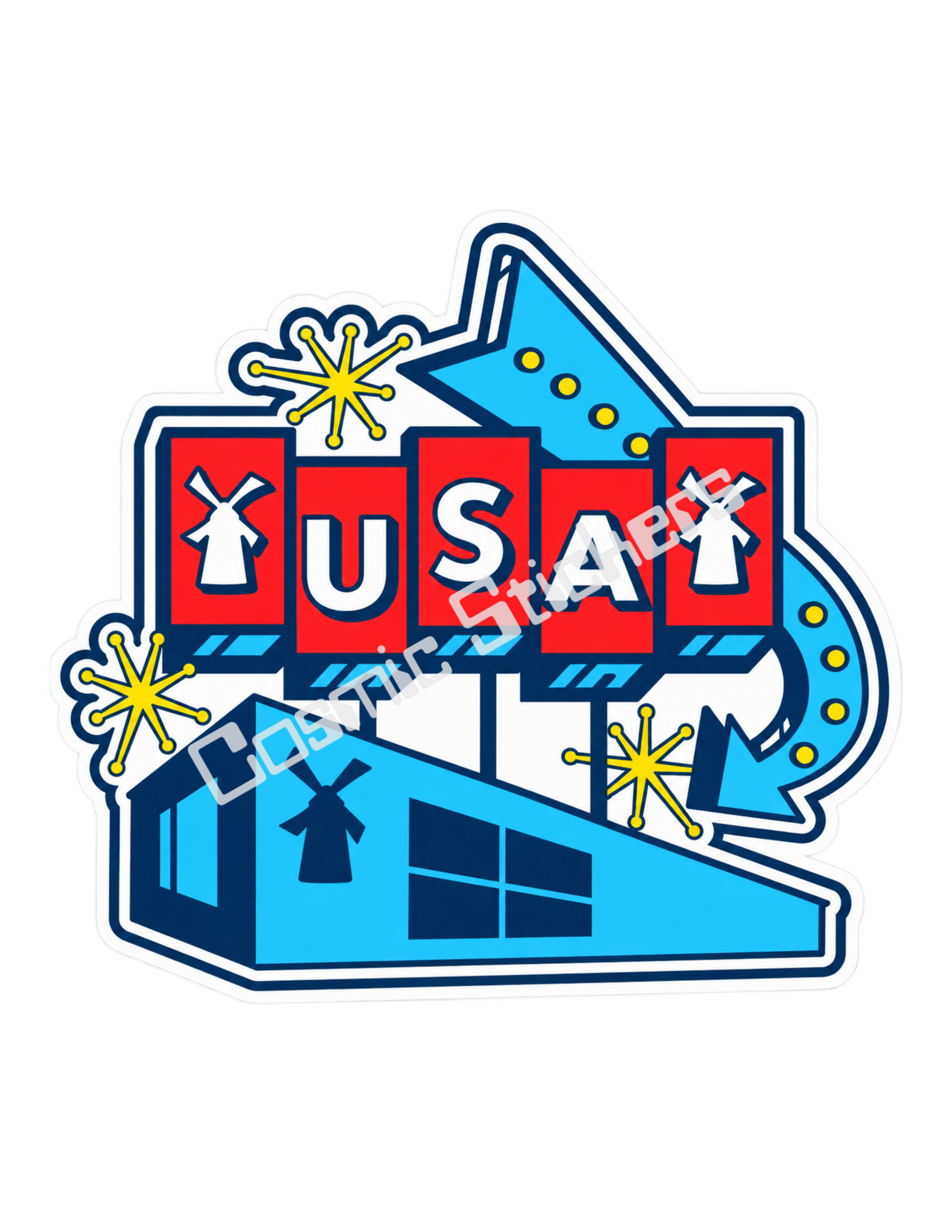 Fan-Made Dutch Bros USA Road Trip Sticker