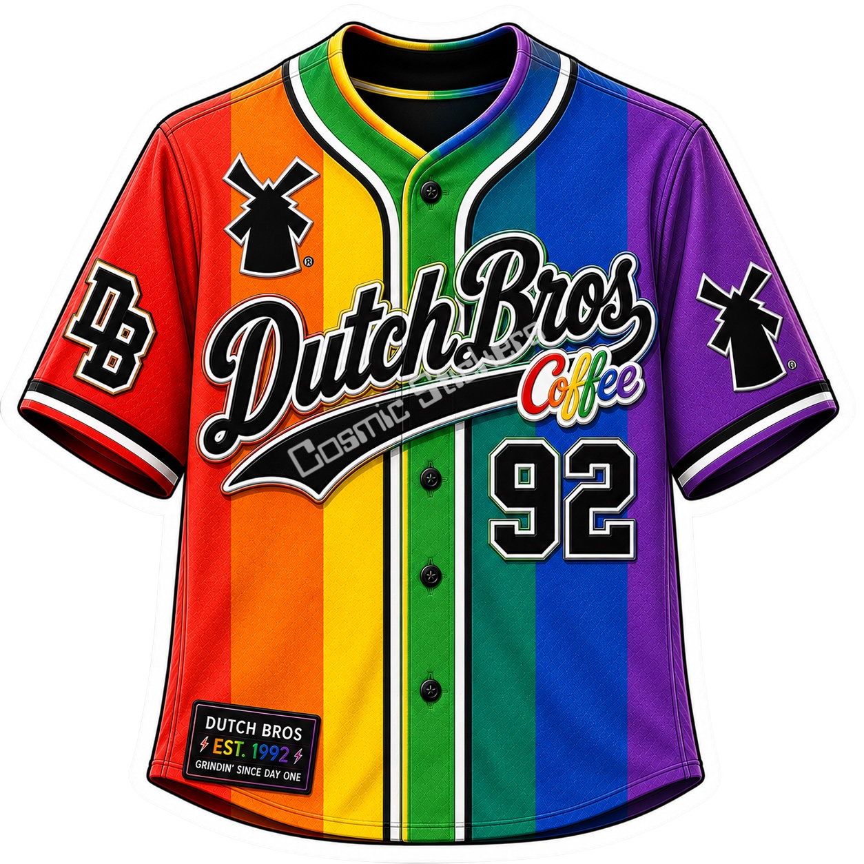 Dutch Bros Jersey Sticker #13