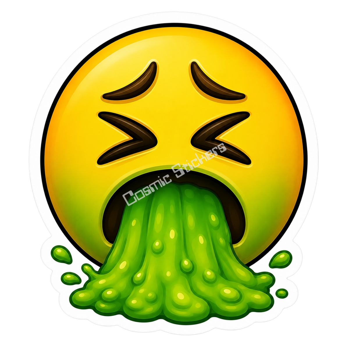 Cosmic Emoji - Sick Vinyl Sticker