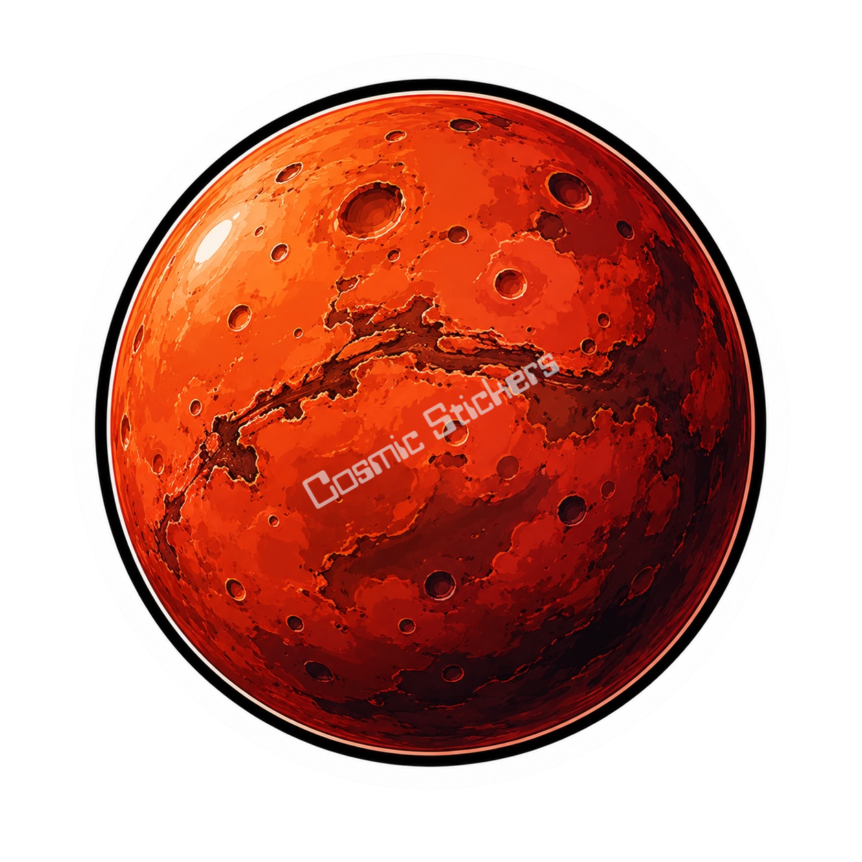 Cosmic Stickers - Mars