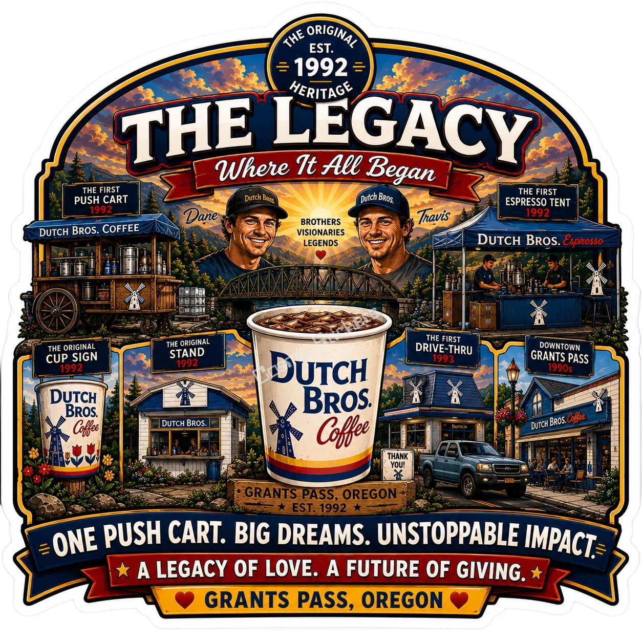 Dutch Bros Coffee History - Downtown Grants Pass