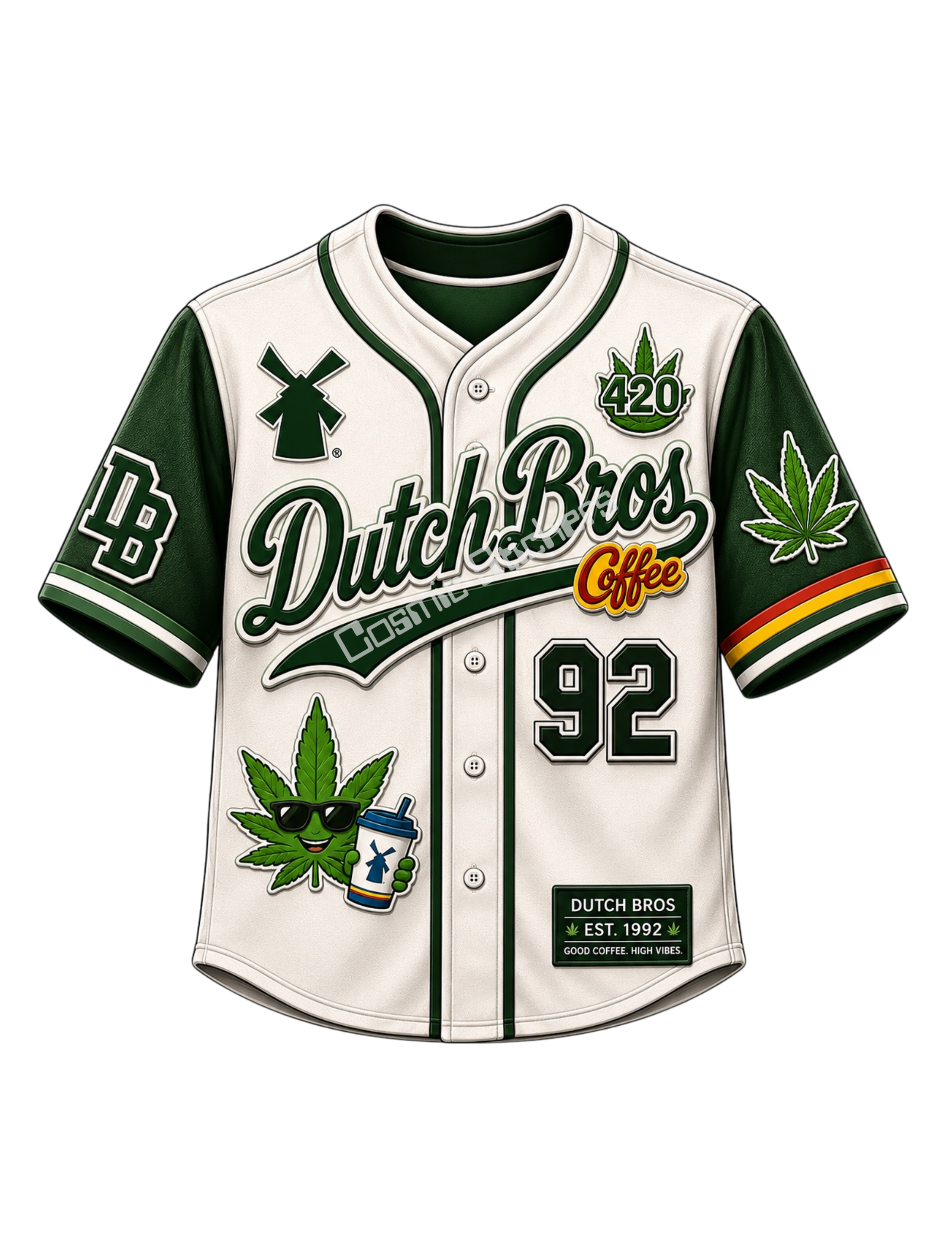 Dutch Bros Jersey Sticker #33
