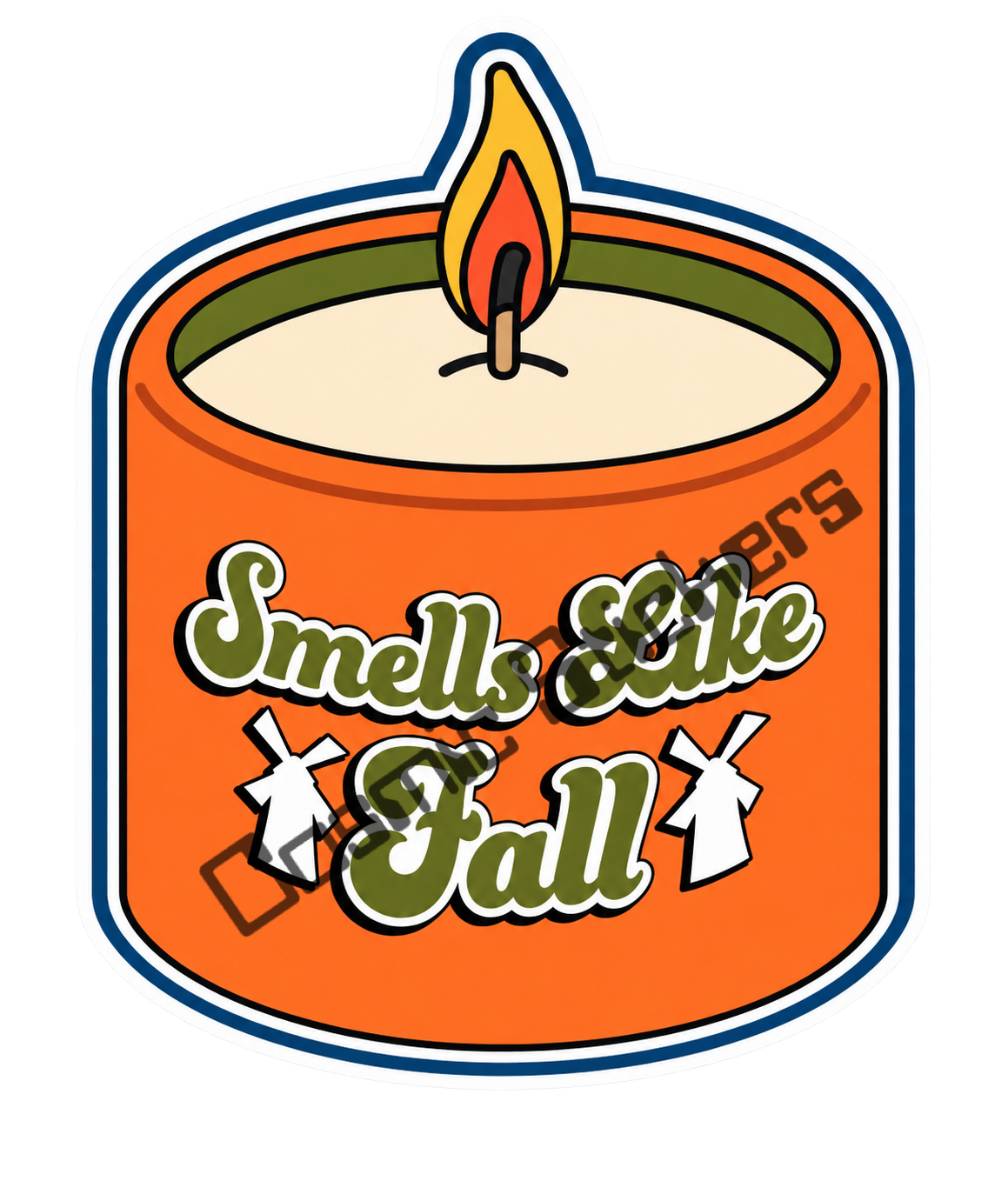 Fan-Made Dutch Bros Smells Like Fall Candle Sticker