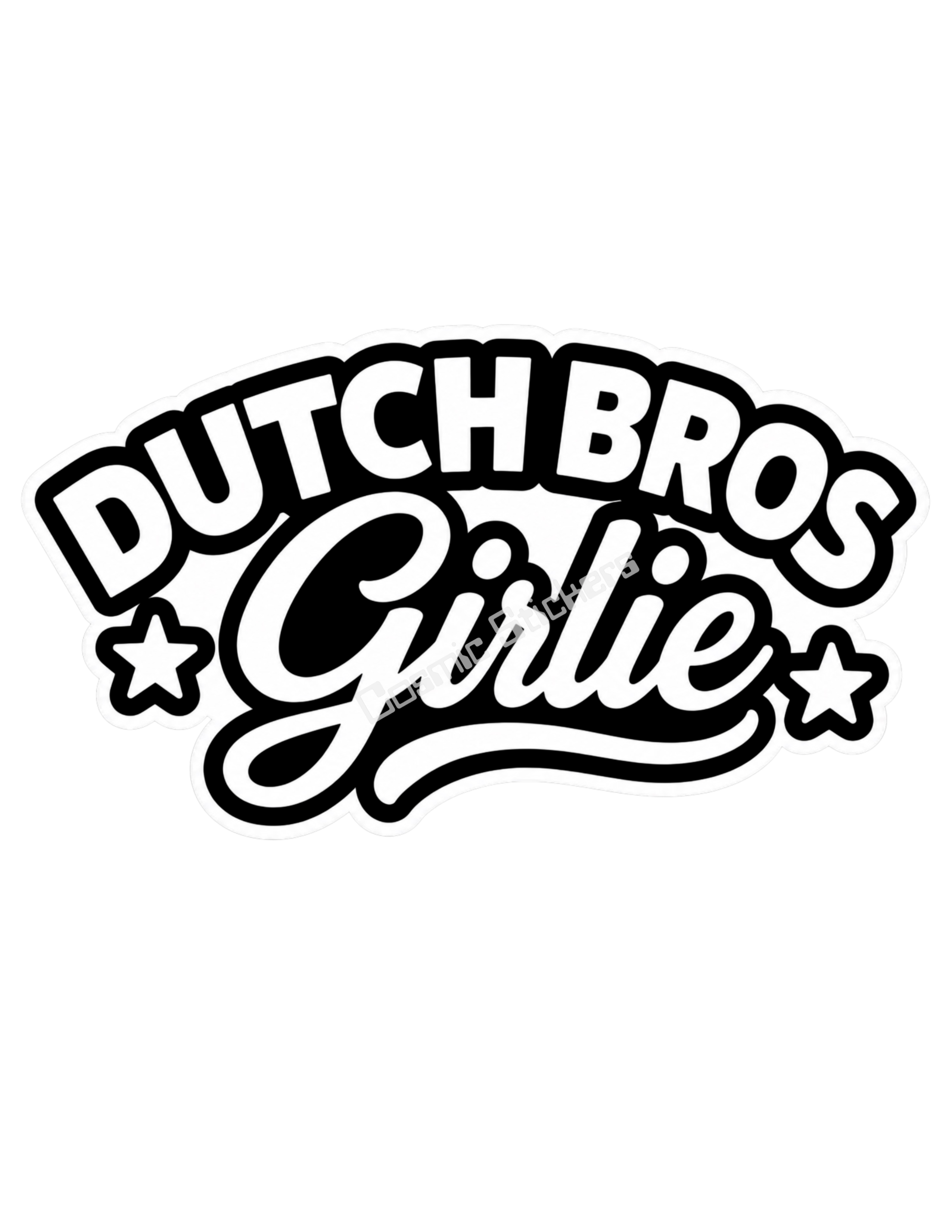 Dutch Bros Girlie - Black & White