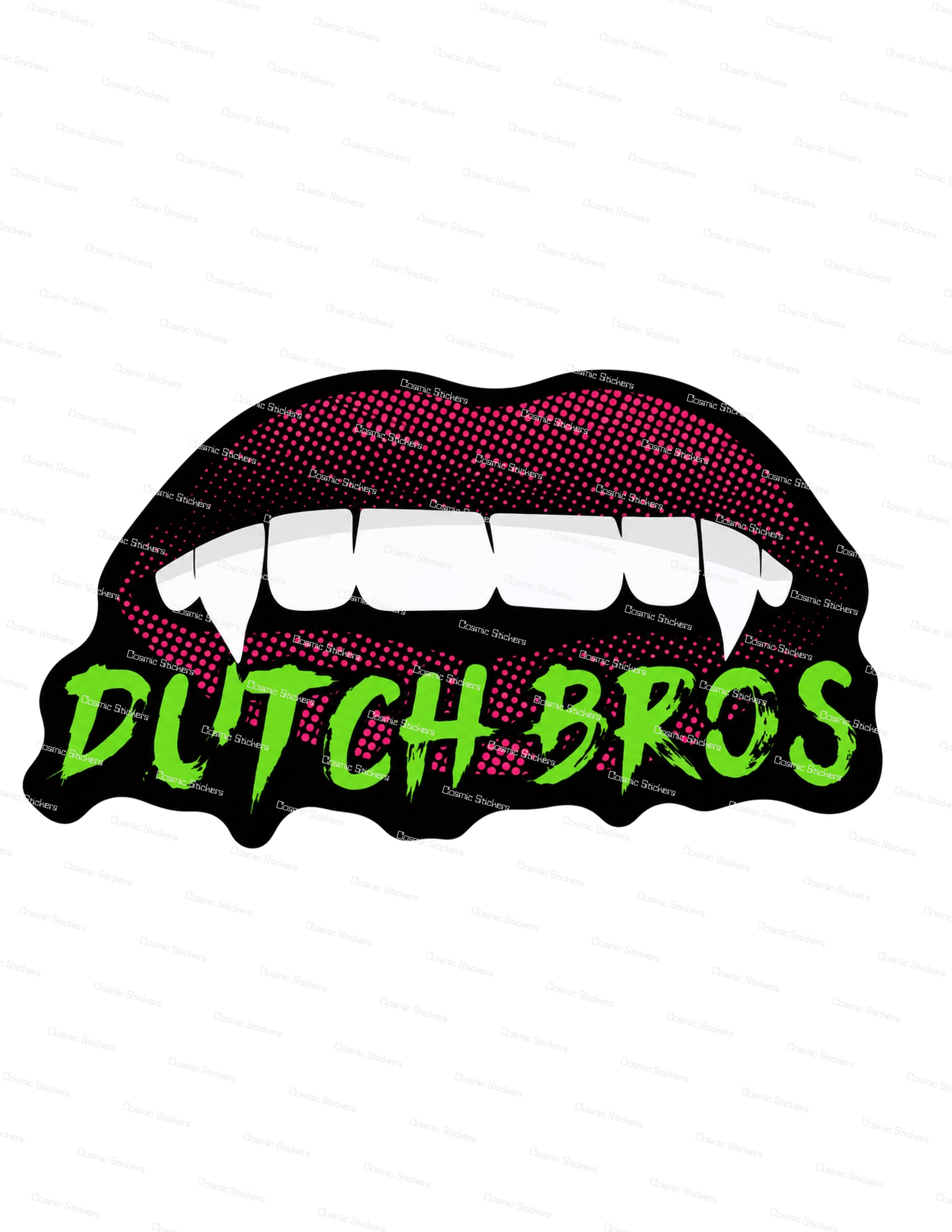 Dutch Bros Lips | Dutch Bros Inspired Fan-Made Sticker