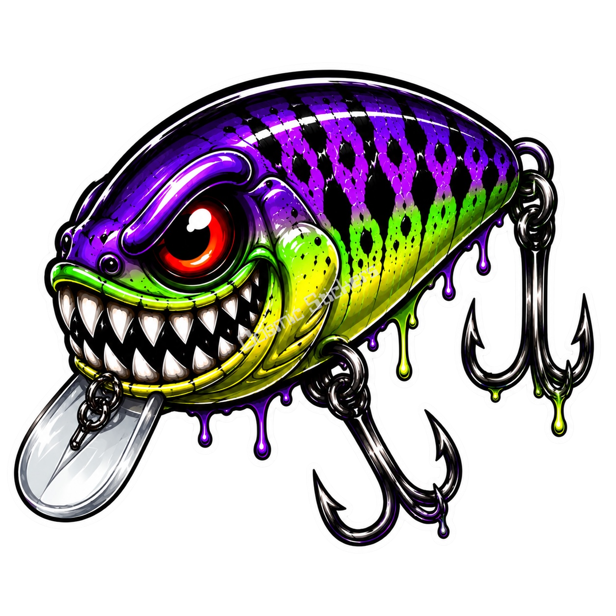 Strike Beasts™️ •Outlaw• Fishing Lure Sticker