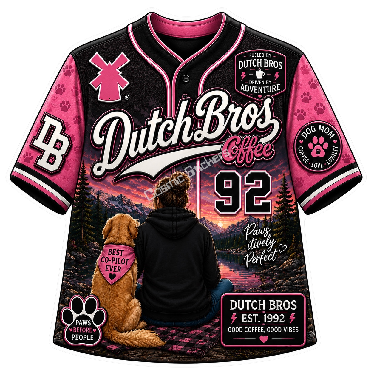 Dutch Bros Jersey Sticker #24