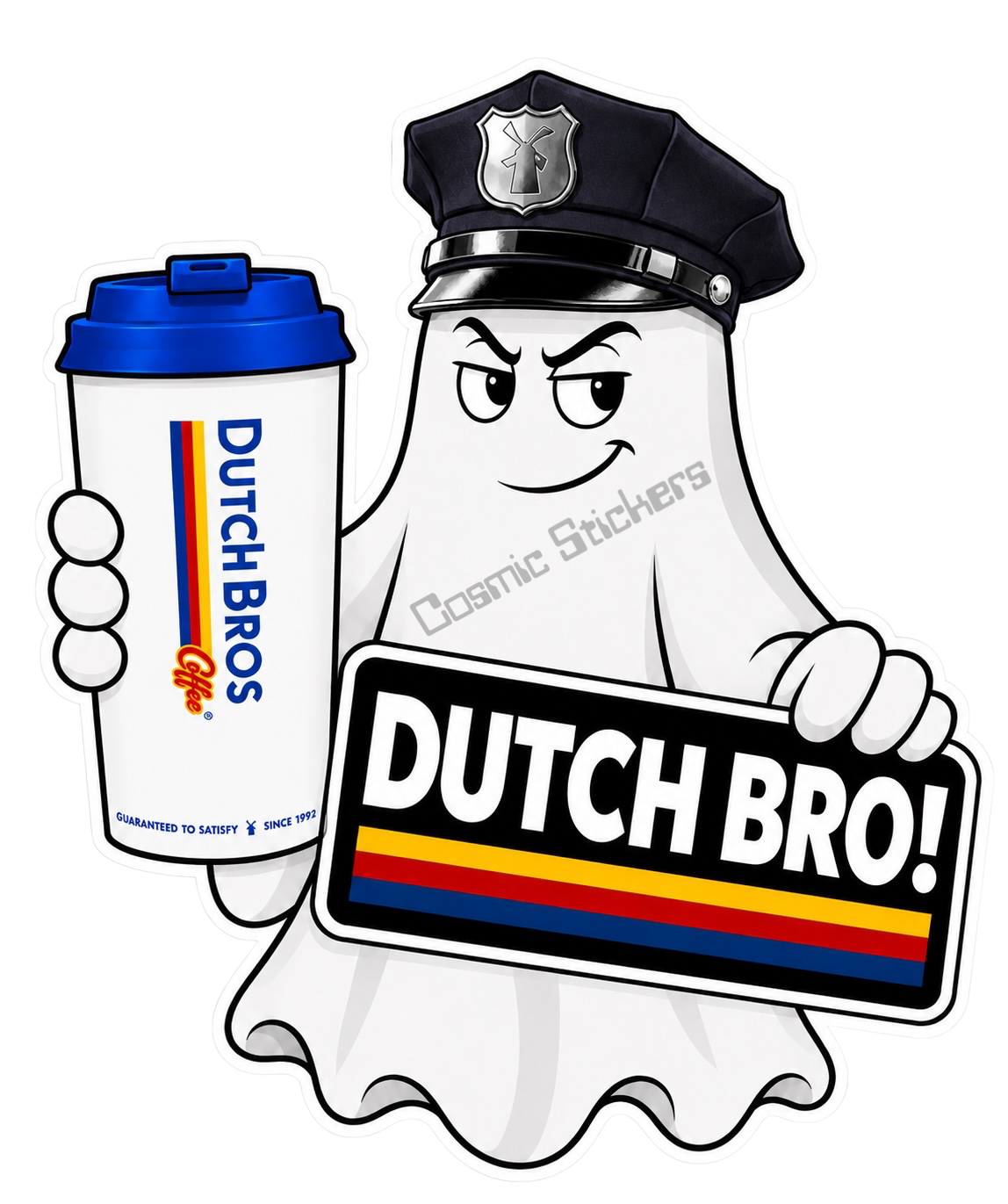 Fan-Made Boo Crew – Boo Before Brew | Dutch Bros Inspired Vinyl Sticker