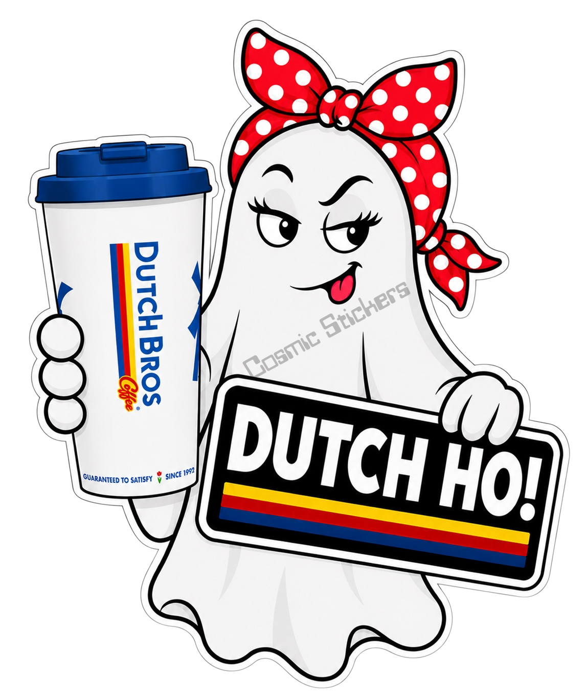 Fan-Made Boo Crew – Midnight Roast | Dutch Bros Inspired Vinyl Sticker