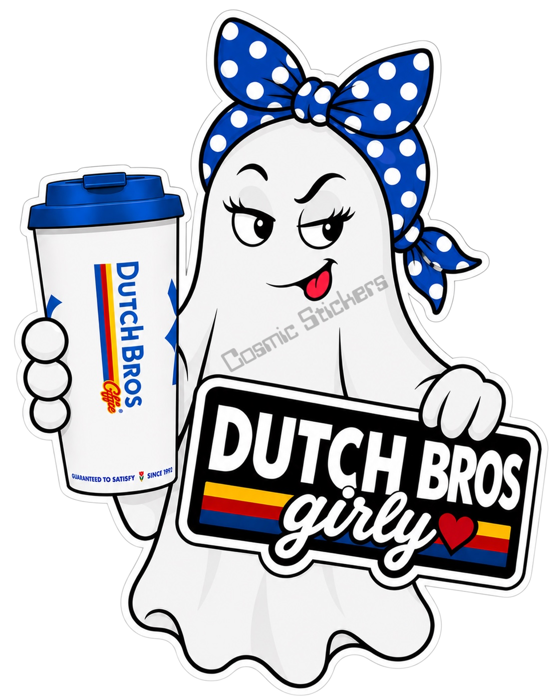 Fan-Made Boo Crew – Crypt Café | Dutch Bros Inspired Vinyl Sticker
