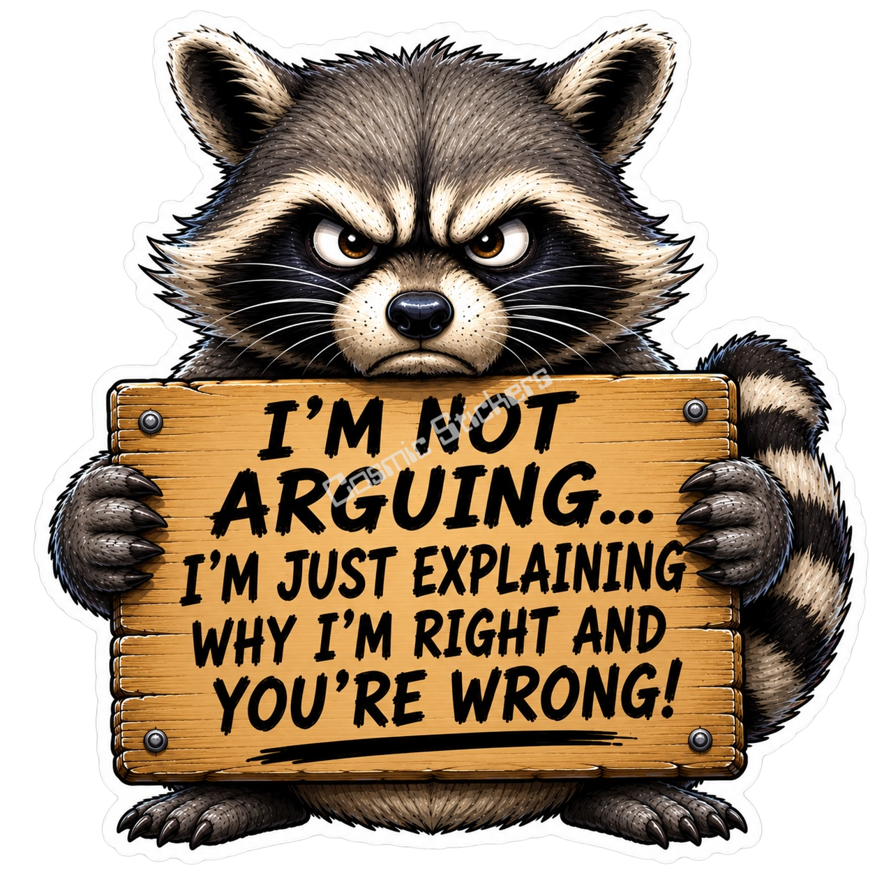 Raccoon with an Attitude