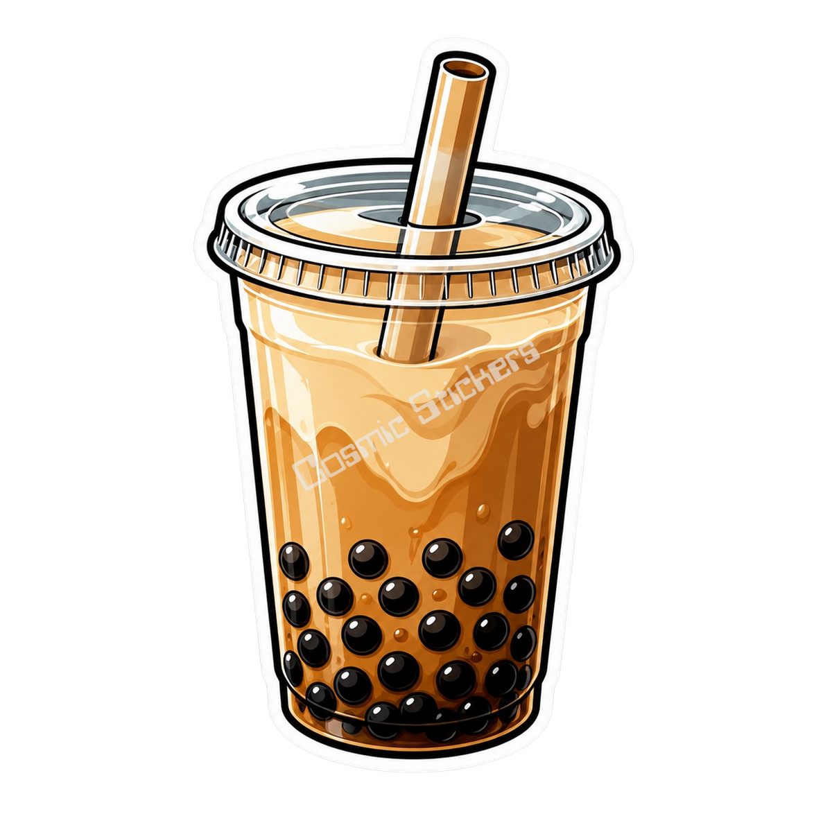Cosmic Emoji - Boba Vinyl Sticker
