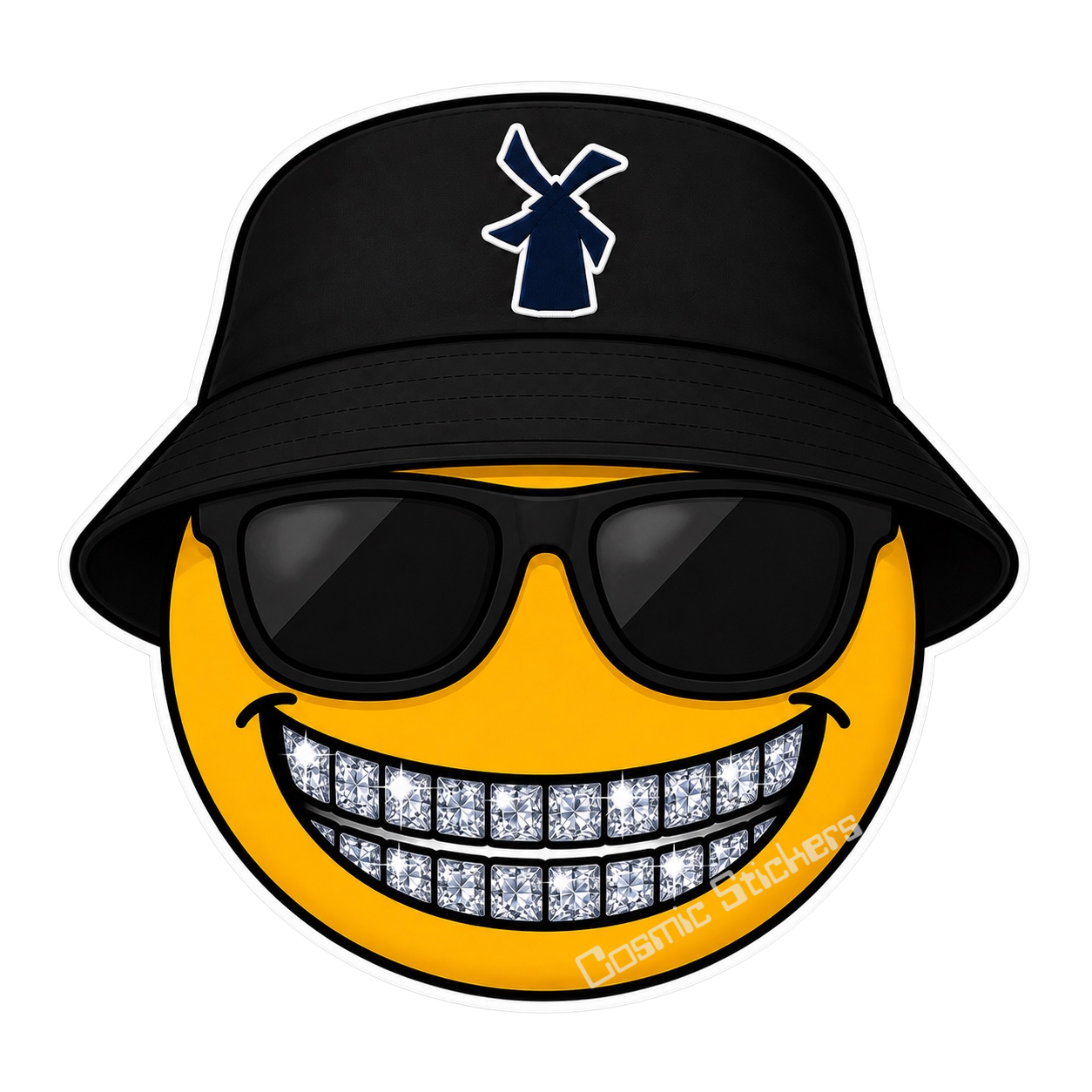 Dutch Bros - Emoji w/ Bling Grill & Sunglasses