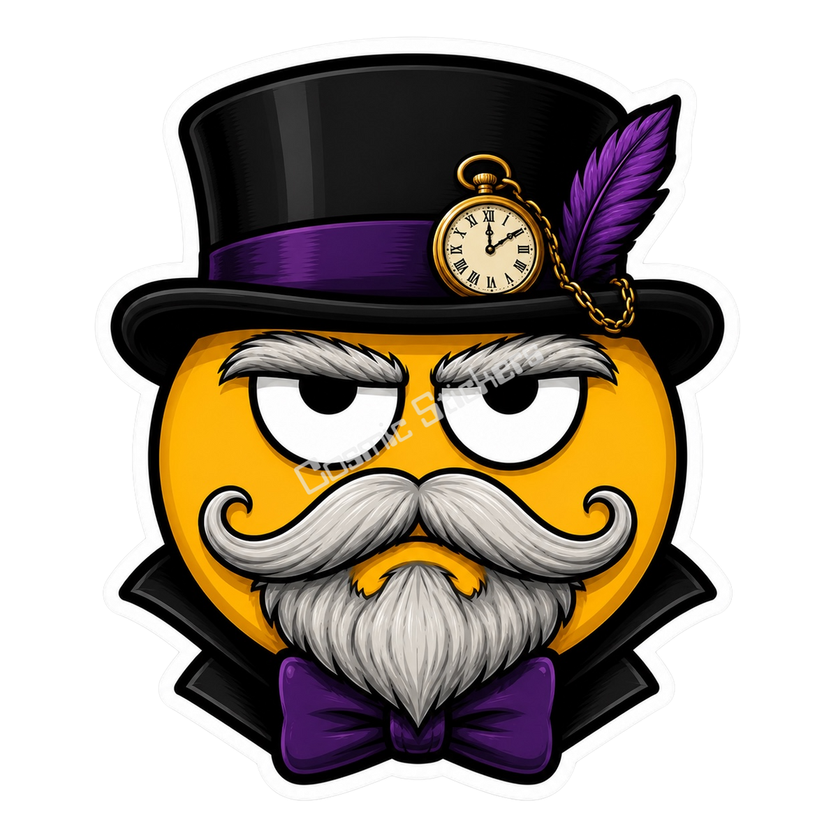 Cosmic Emoji - Wealthy Man Vinyl Sticker