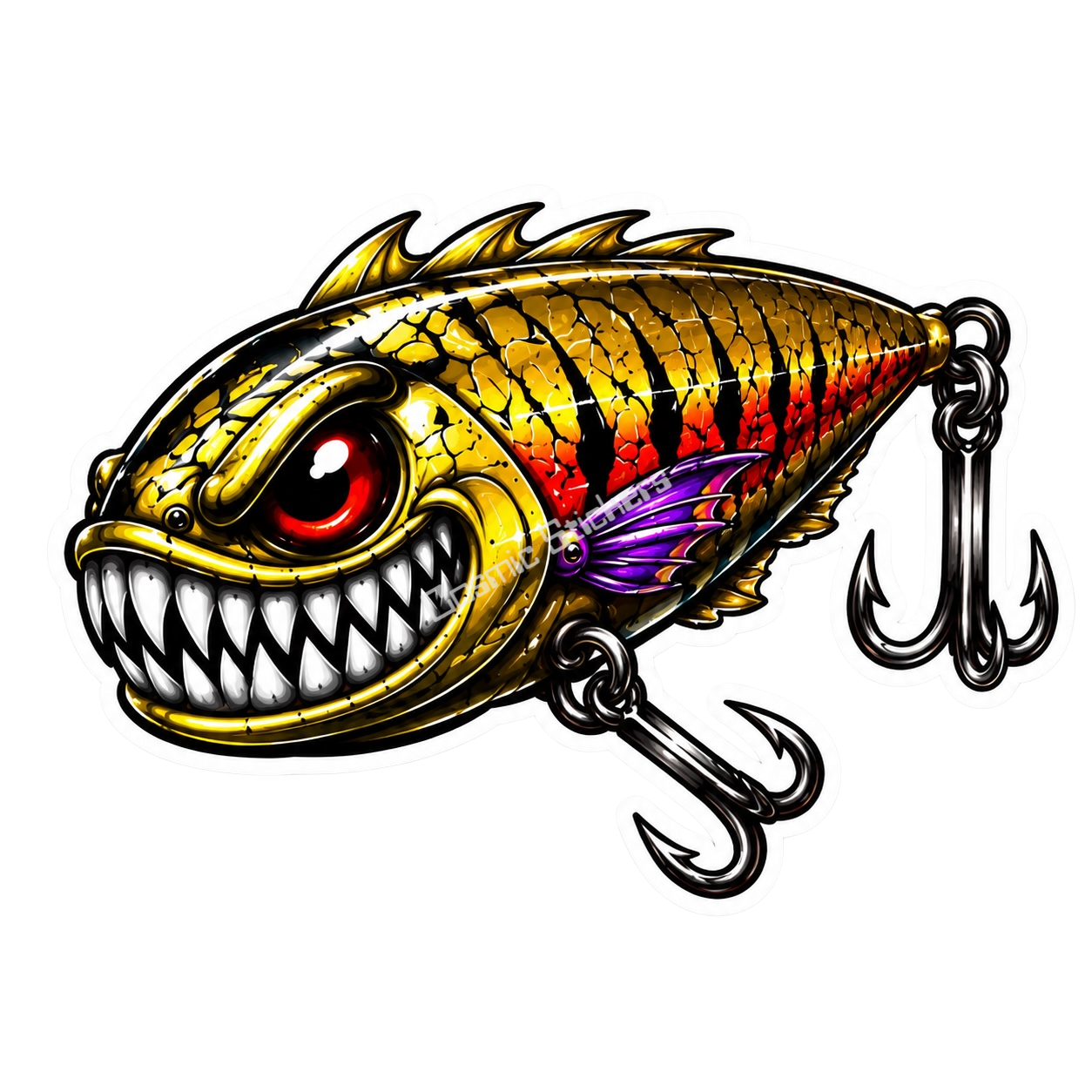 Strike Beasts™️ •Nightmare• Fishing Lure Sticker