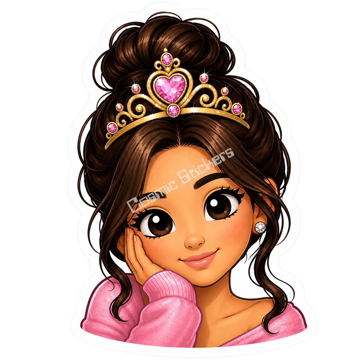 Cosmic Emoji - Brunette Princess