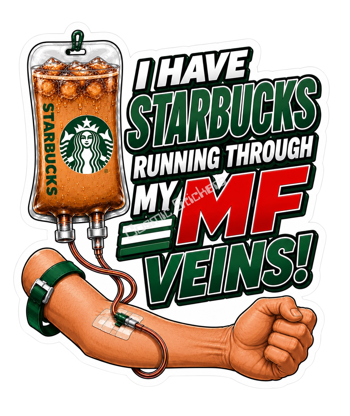 I Have Starbucks Running Through My MF Veins! (Male)