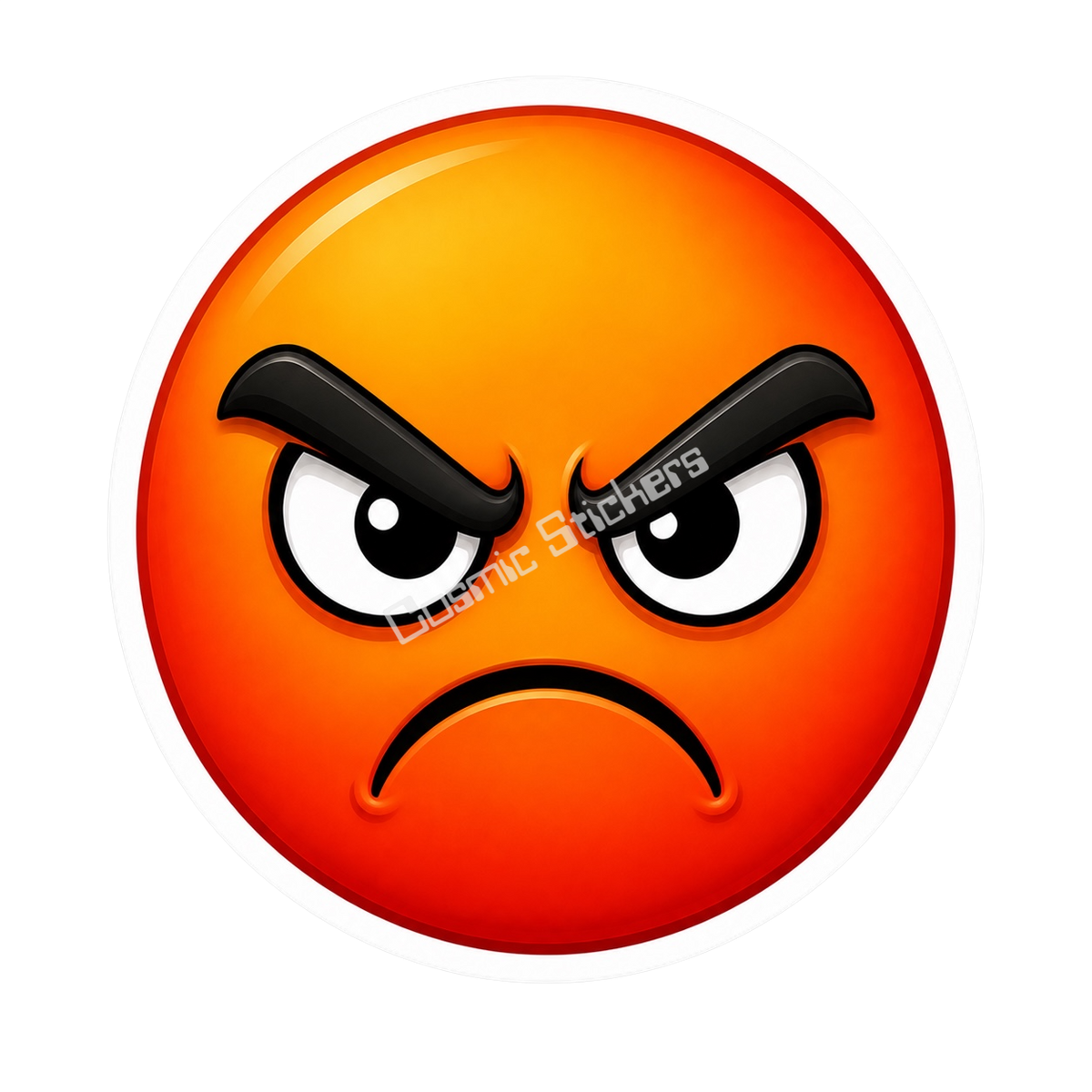 Cosmic Emoji - Upset Vinyl Sticker