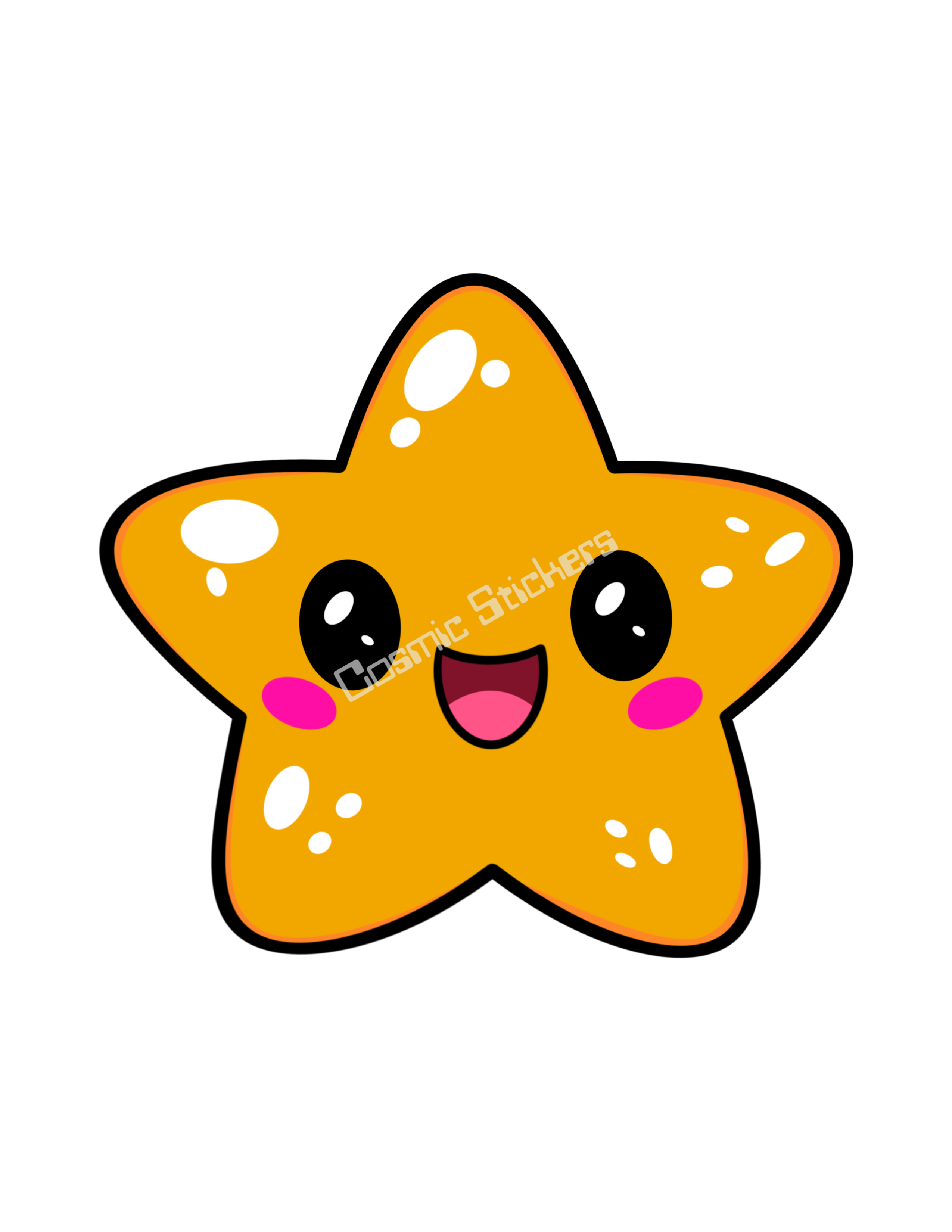 Cosmic Stickers - Happy Star