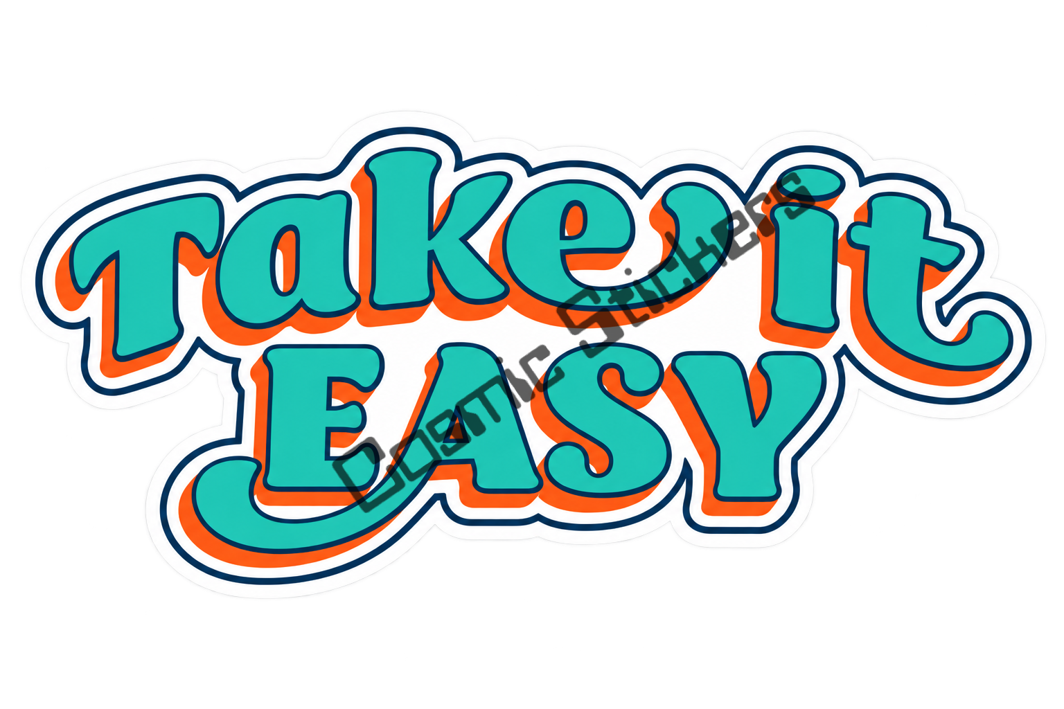 Fan-Made Dutch Bros Take It Easy Sticker