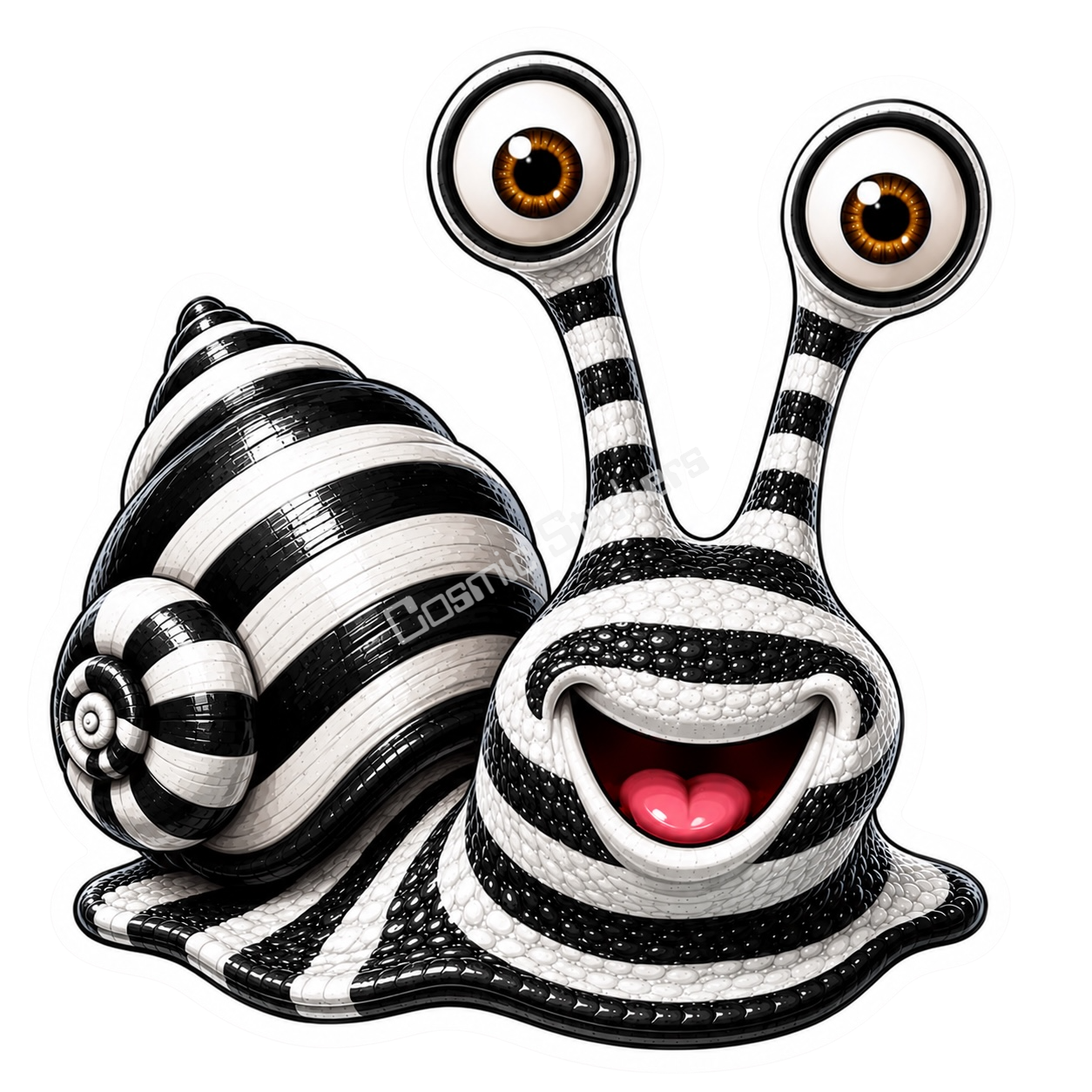 Cosmic Snails •Doc• premium die-cut vinyl sticker by Cosmic Stickers