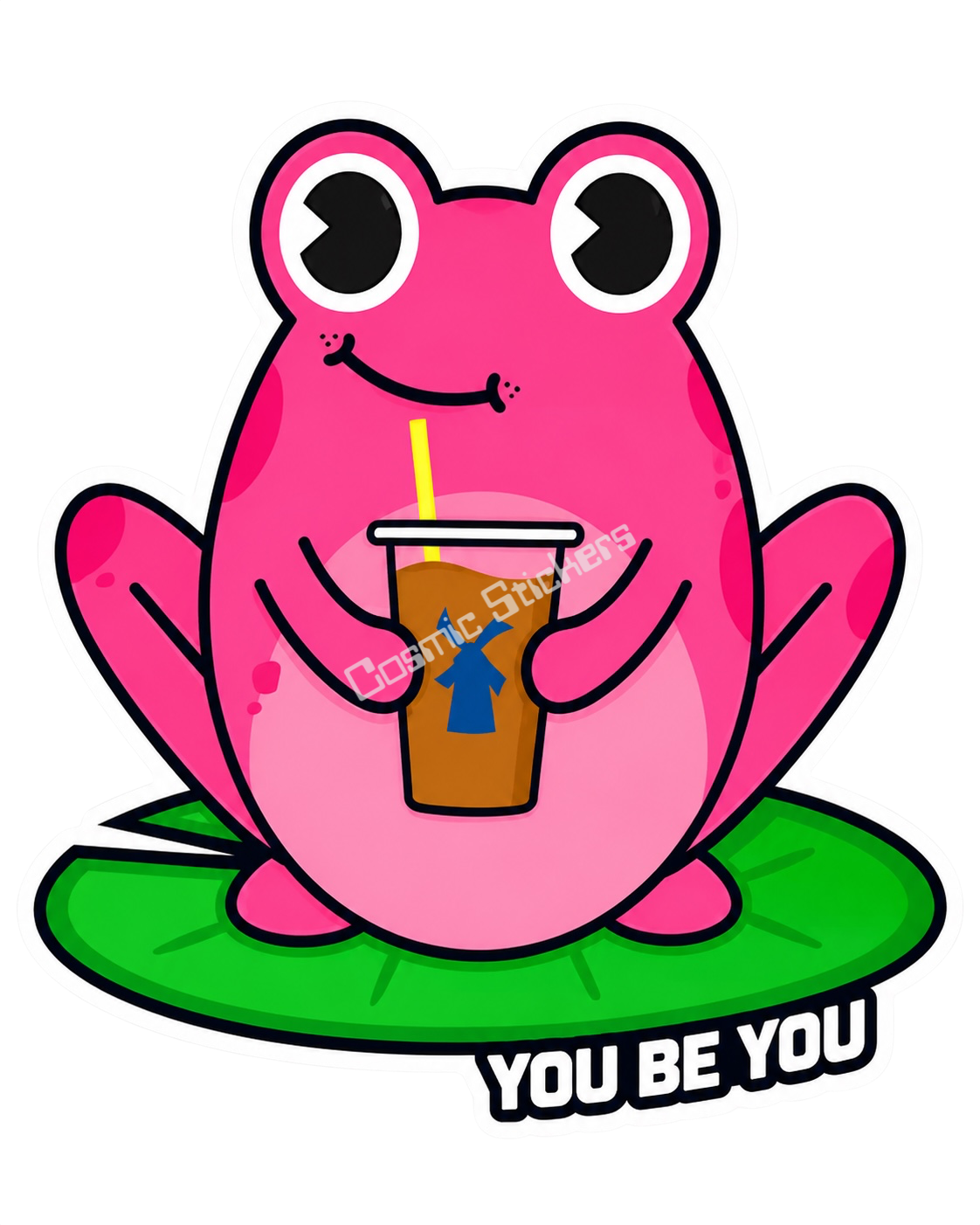 Dutch Coffee Frogs - Pink Frog W/ Iced Coffee