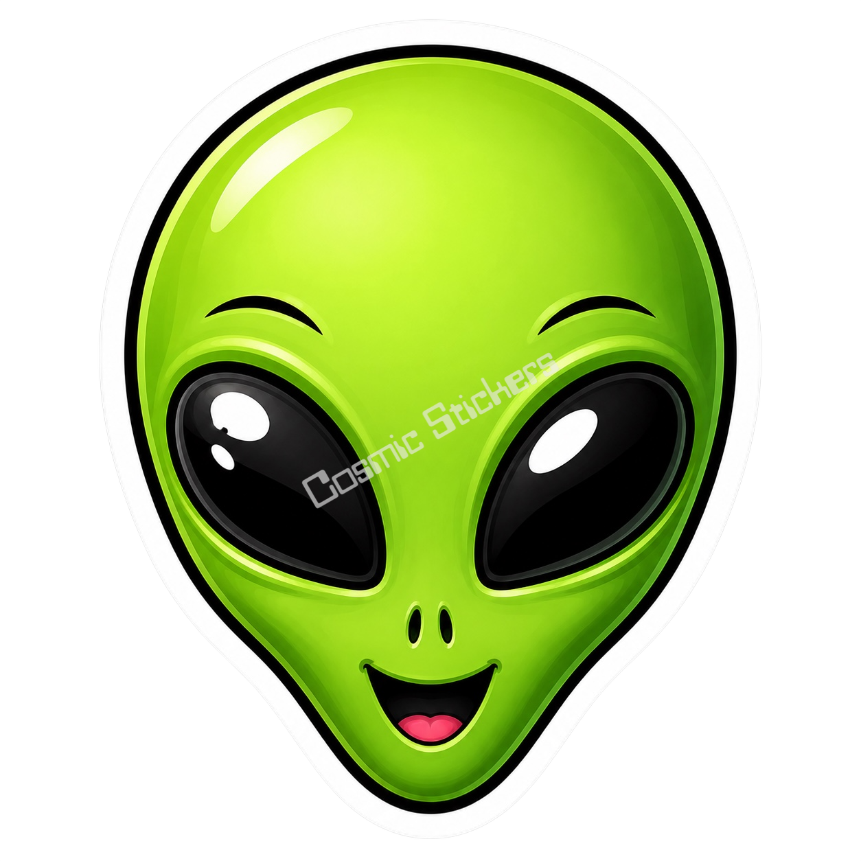 Cosmic Emoji - Green alien