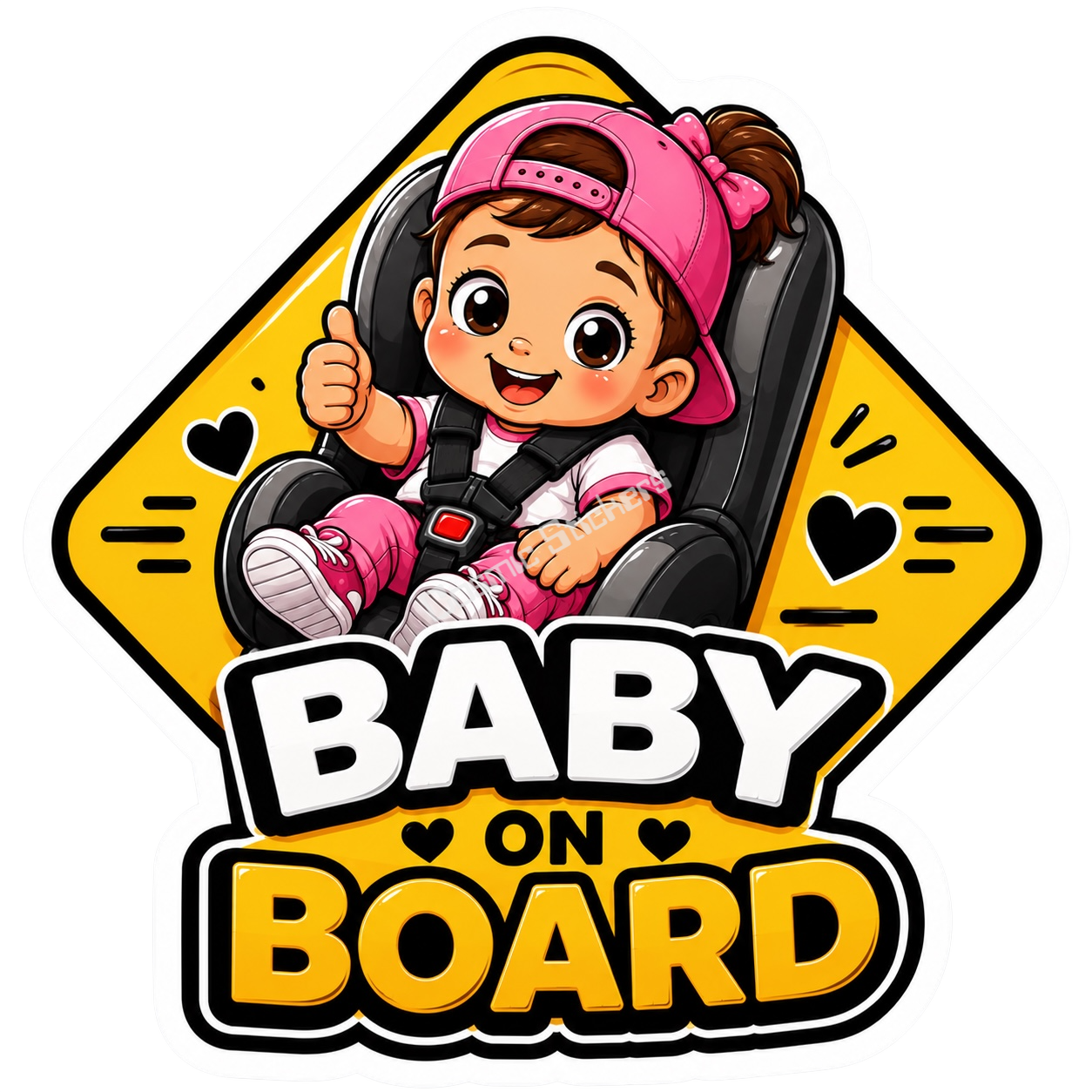 Baby On Board - Car Seat Girl