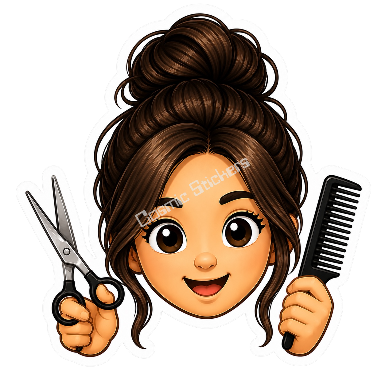 Cosmic Emoji - Brunette Stylist
