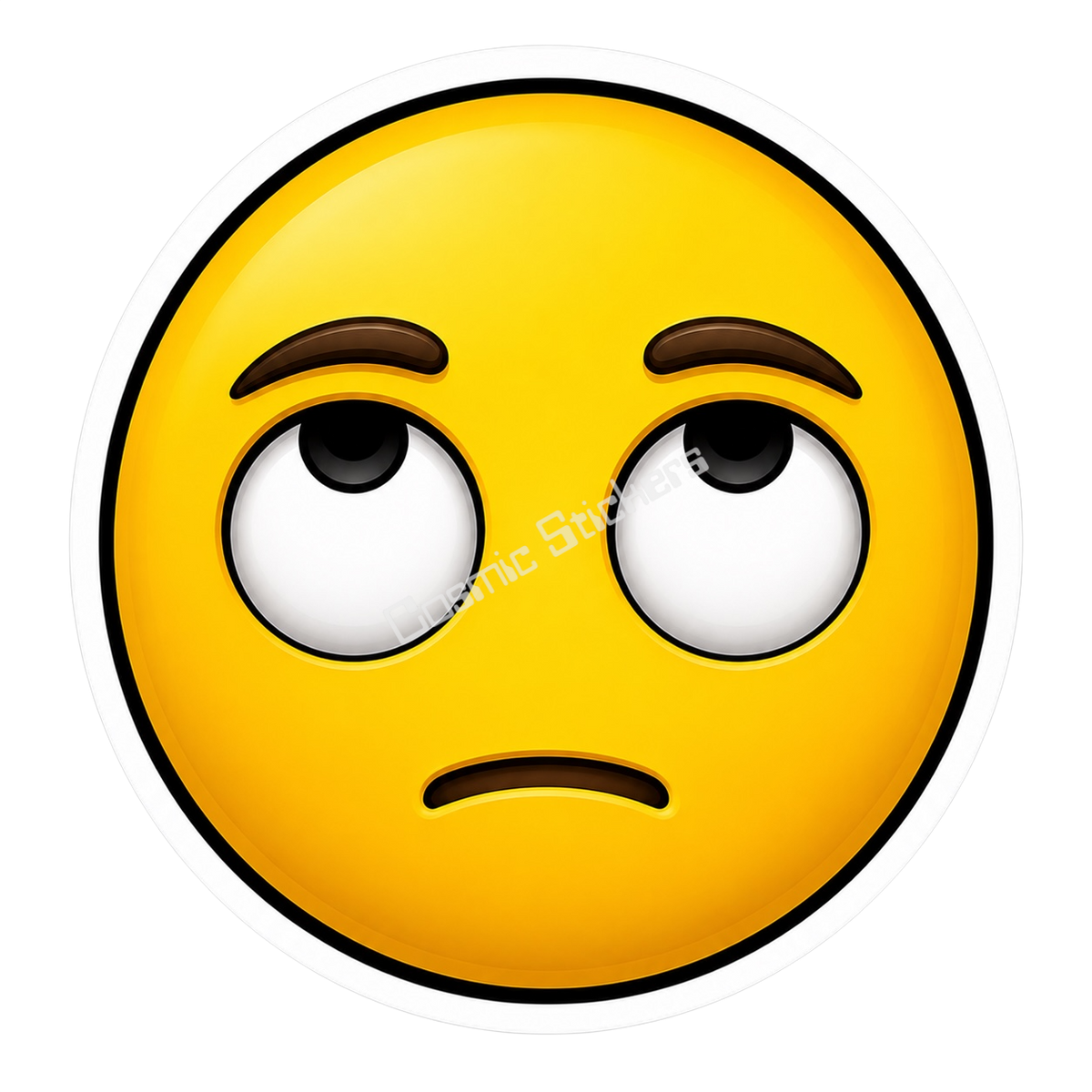 Cosmic Emoji - Rolling Eyes Vinyl Sticker