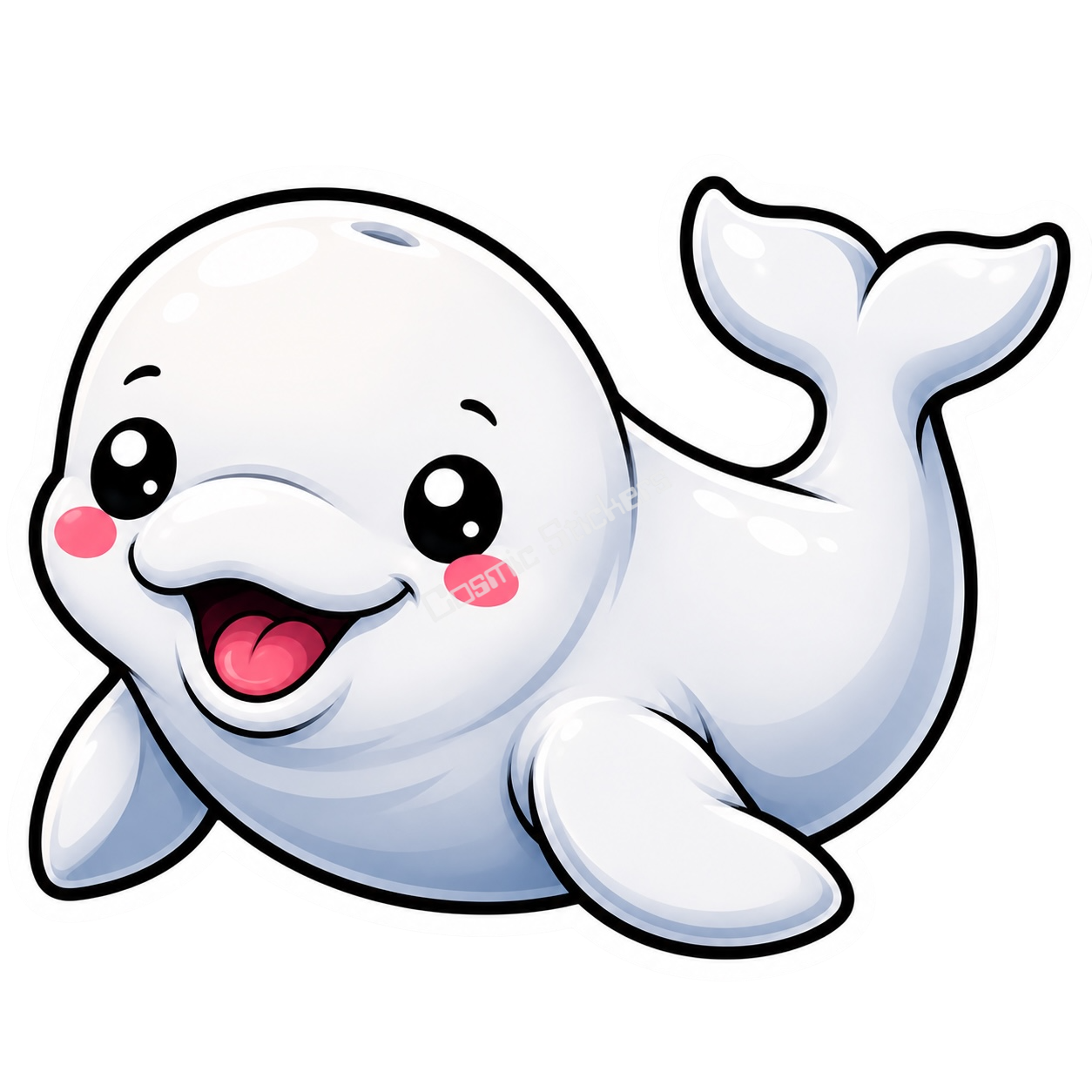 Cosmic Stickers - Beluga Whale