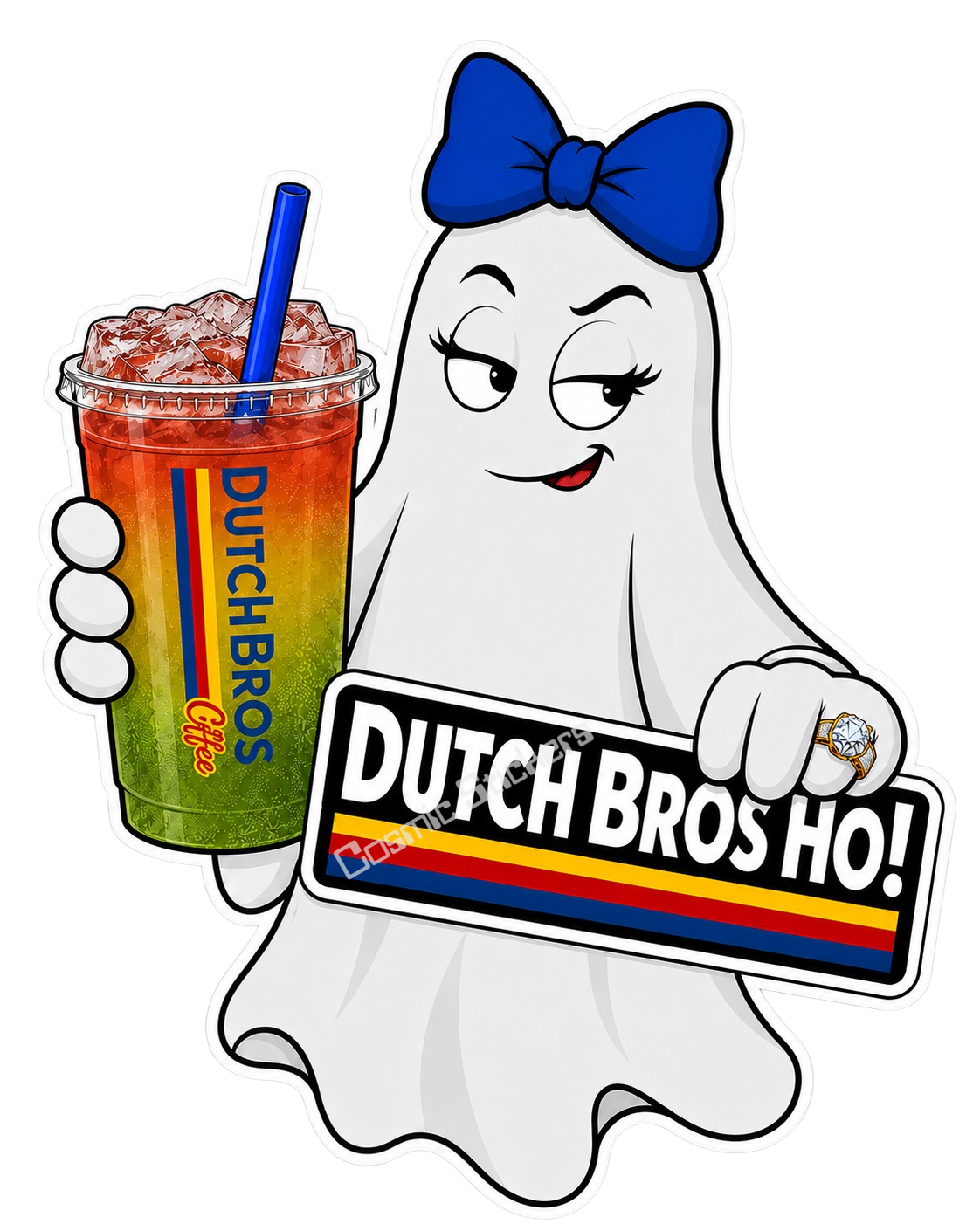 Fan-Made Boo Crew – Moonlight Brew | Dutch Bros Inspired Vinyl Sticker