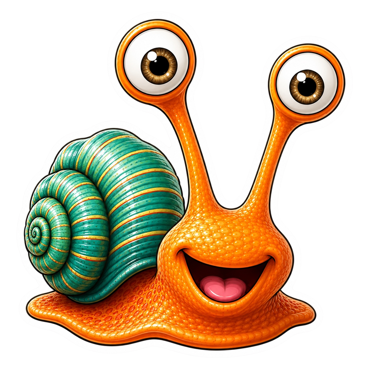 Cosmic Snails •Clover• premium die-cut vinyl sticker by Cosmic Stickers