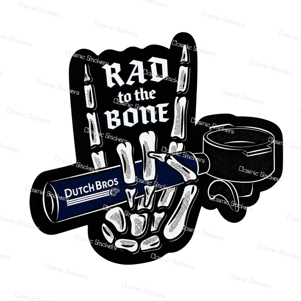 Rad to the Bone | Dutch Bros Inspired Fan-Made Sticker