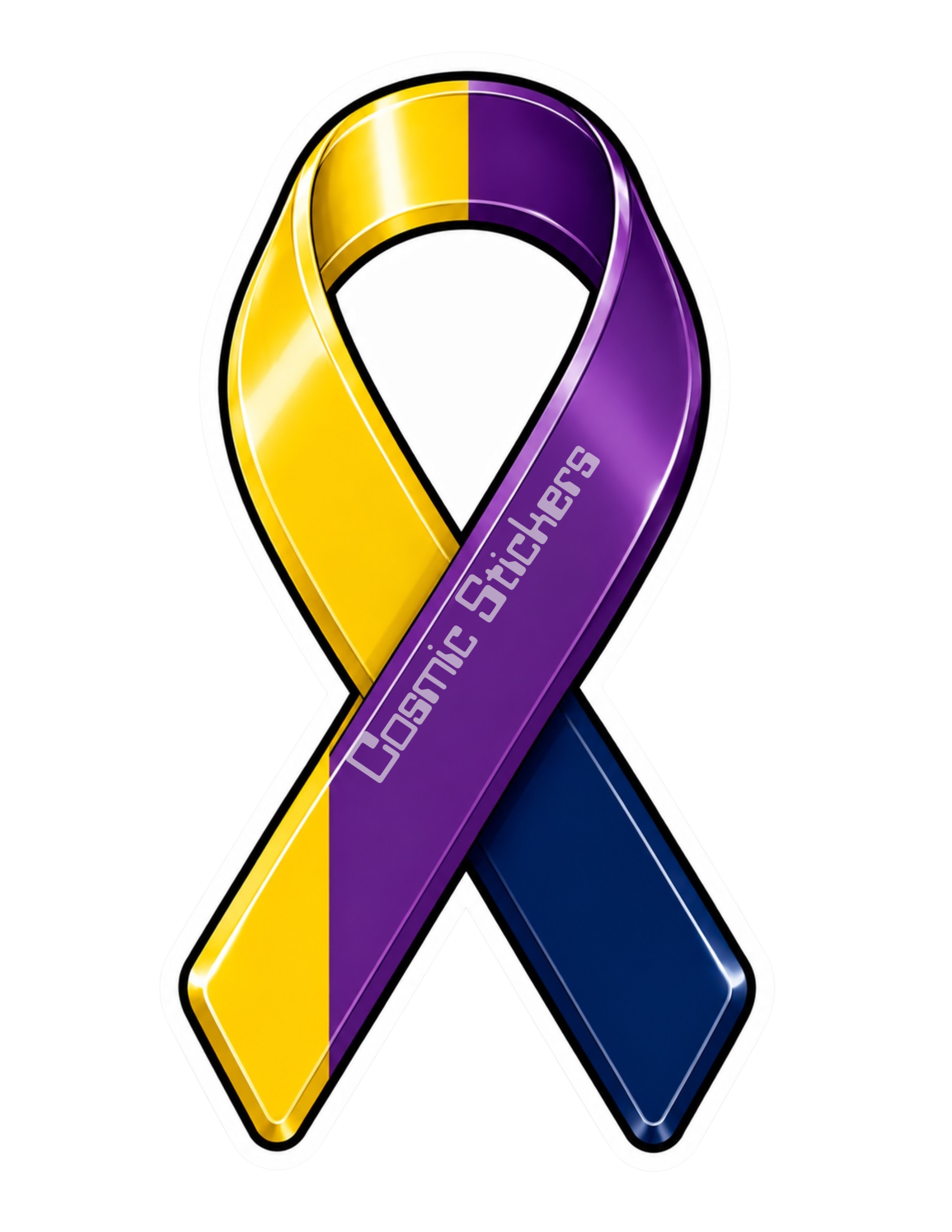 Awareness Ribbon Stickers - Bladder Cancer