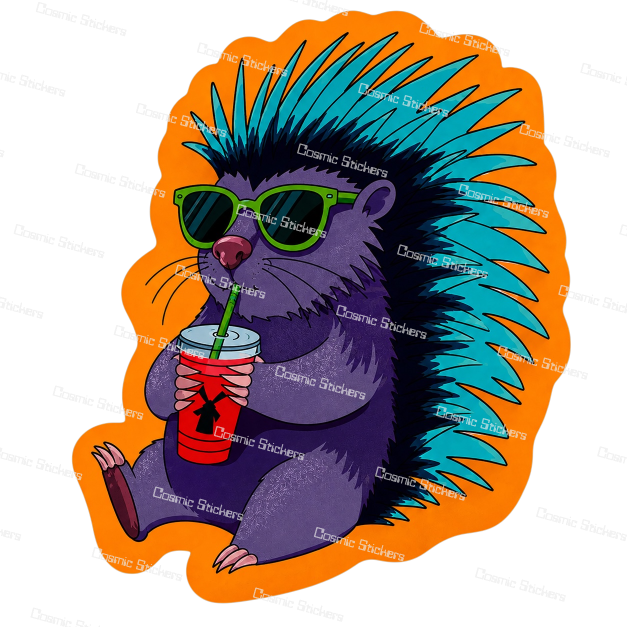 Rebel Porcupine | Dutch Bros Inspired Fan-Made Sticker