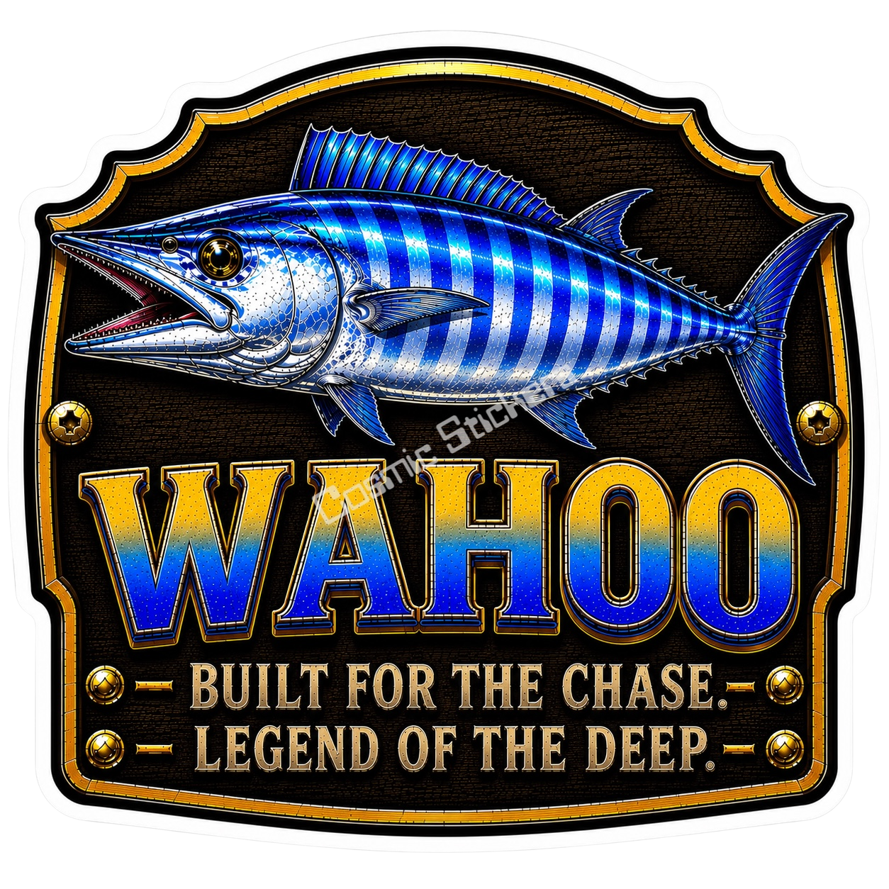 Wahoo – Trophy Fish Sticker