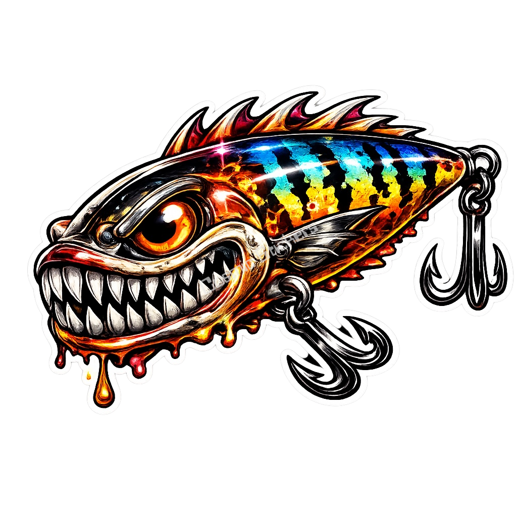 Strike Beasts™️ •Leviathan• Fishing Lure Sticker