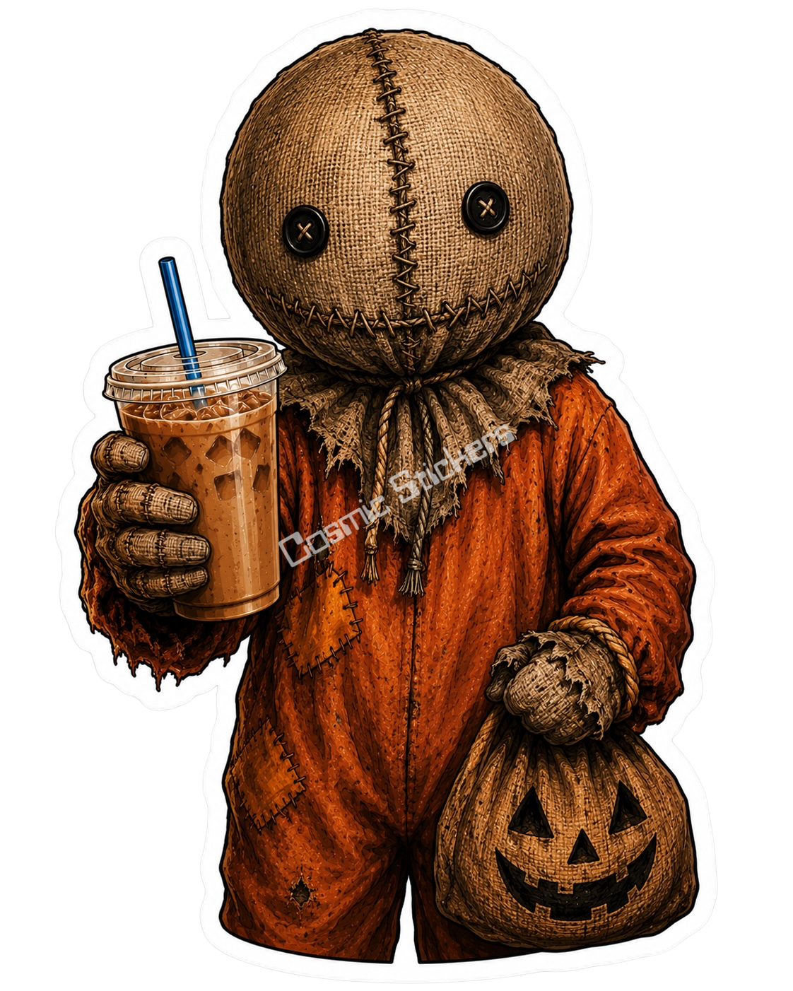 Caffeinated Nightmares - Sam #2 premium die-cut vinyl sticker by Cosmic Stickers