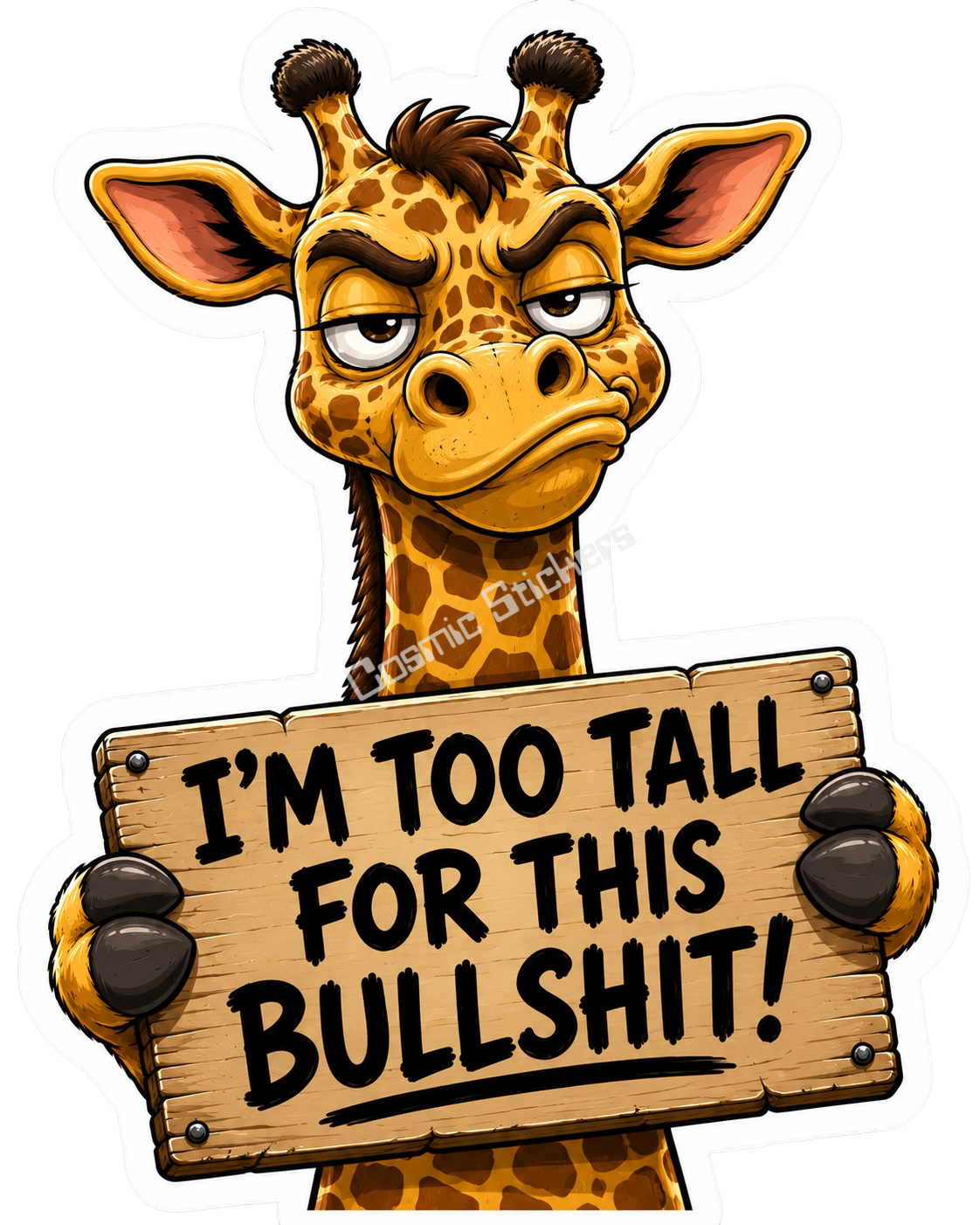 Giraffe with an Attitude