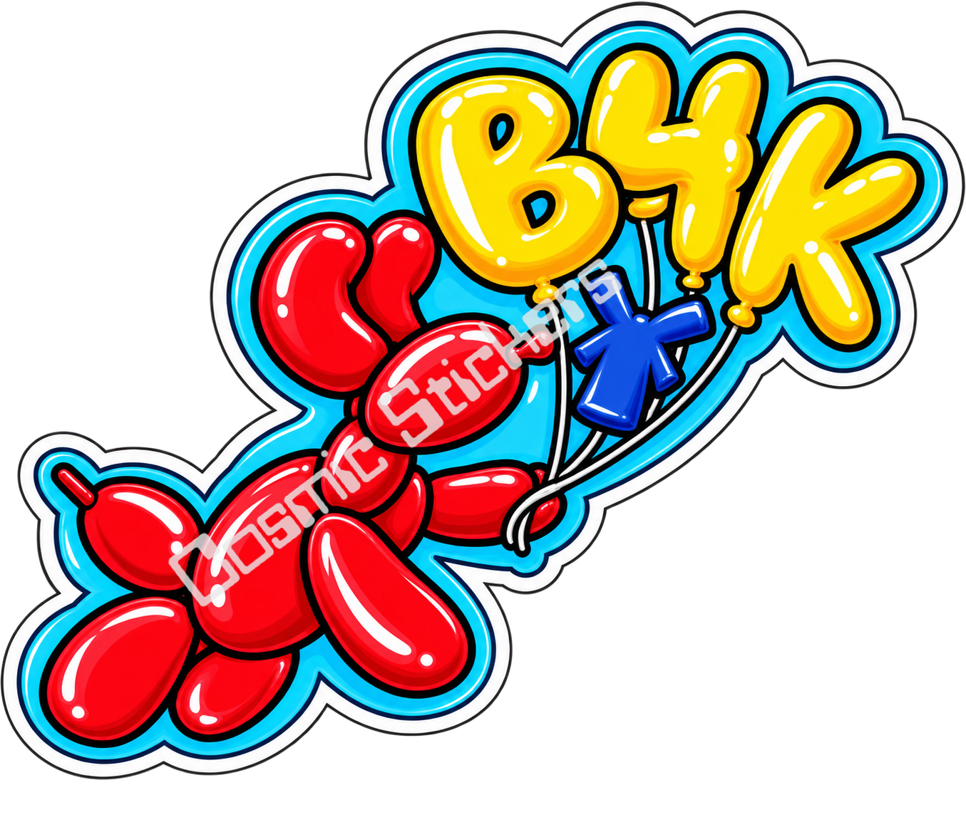 Fan-Made Dutch Bros Balloon Pup Sticker