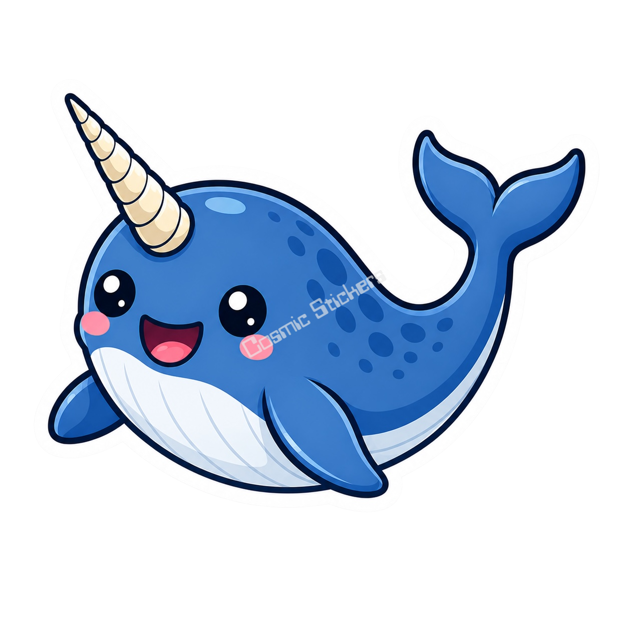 Cosmic Stickers - Narwhal Whale