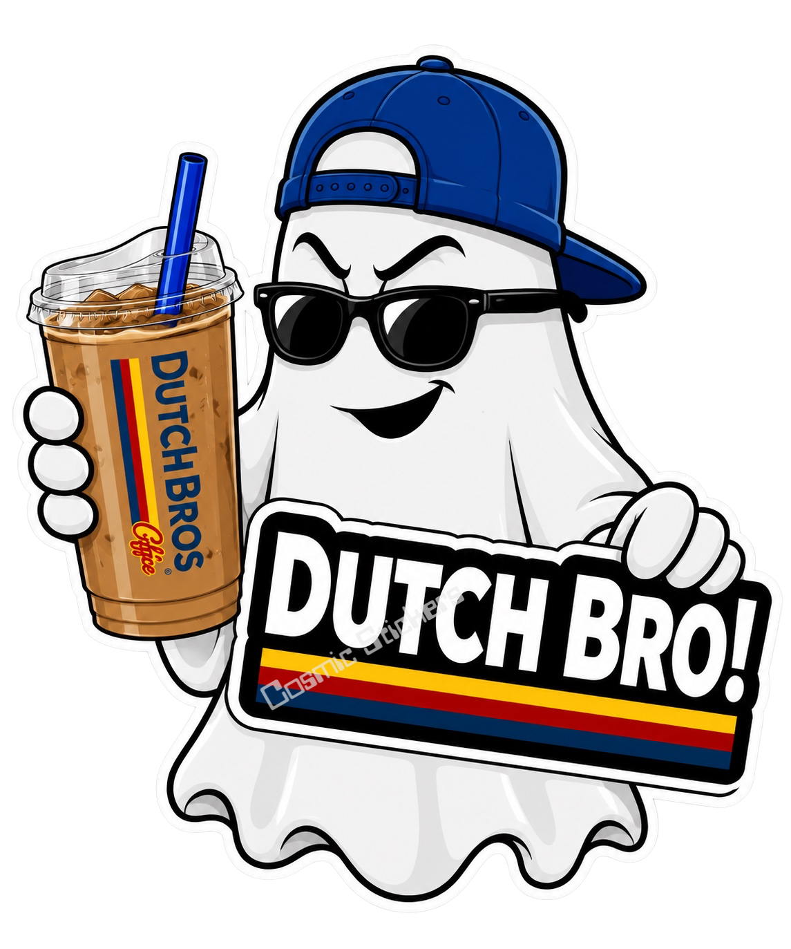 Fan-Made Boo Crew – Spooky Brew | Dutch Bros Inspired Vinyl Sticker
