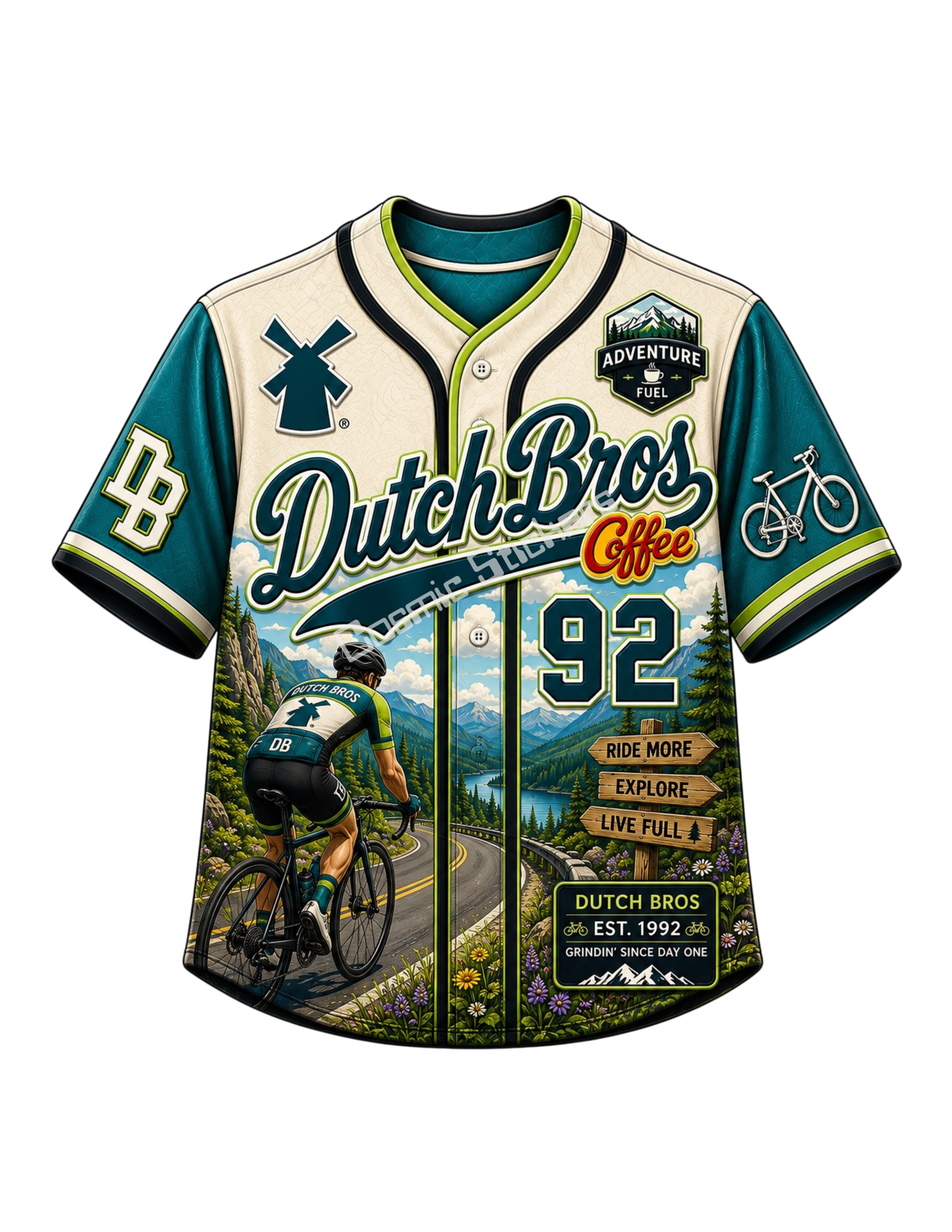 Dutch Bros Jersey Sticker #31