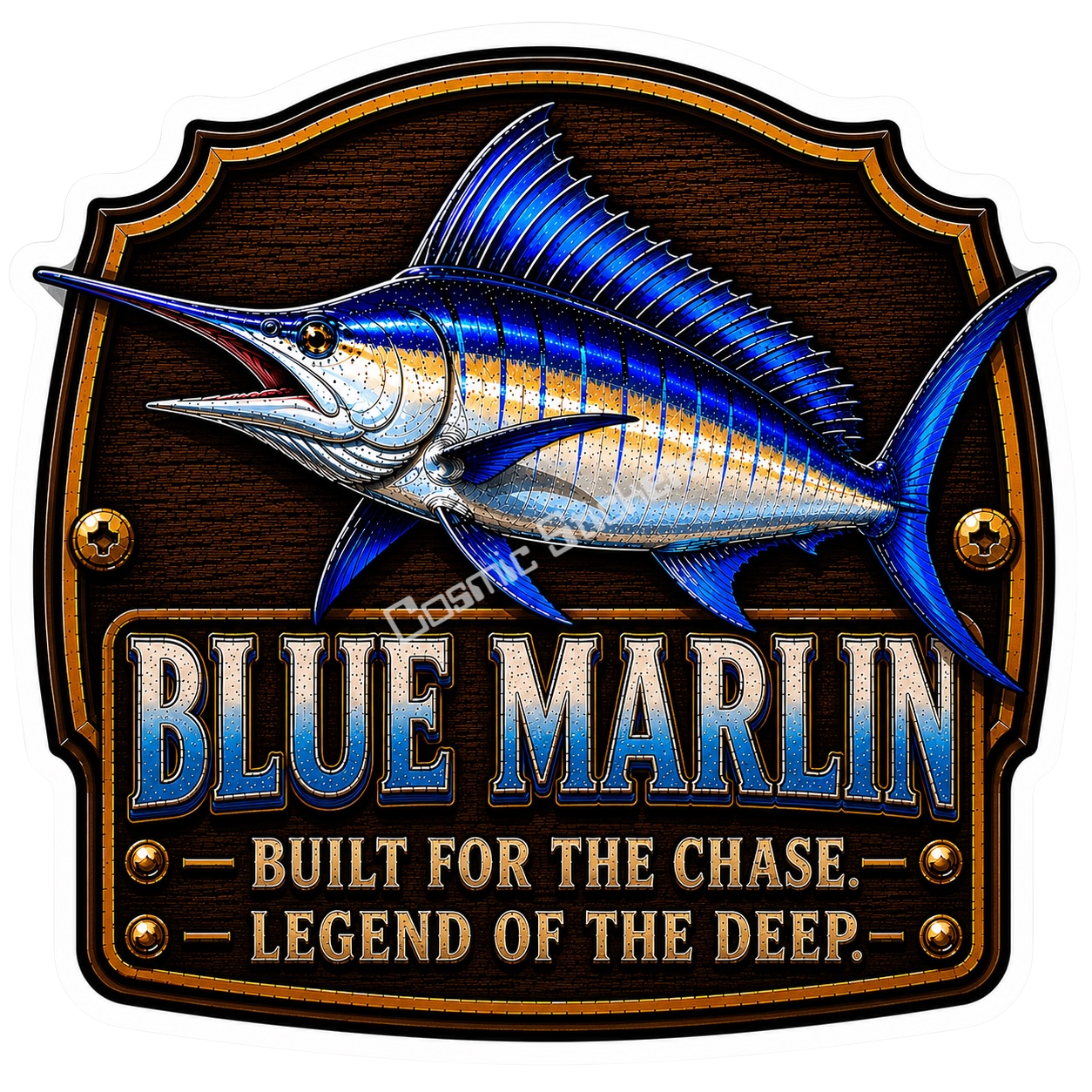 Blue Marlin – Trophy Fish Sticker