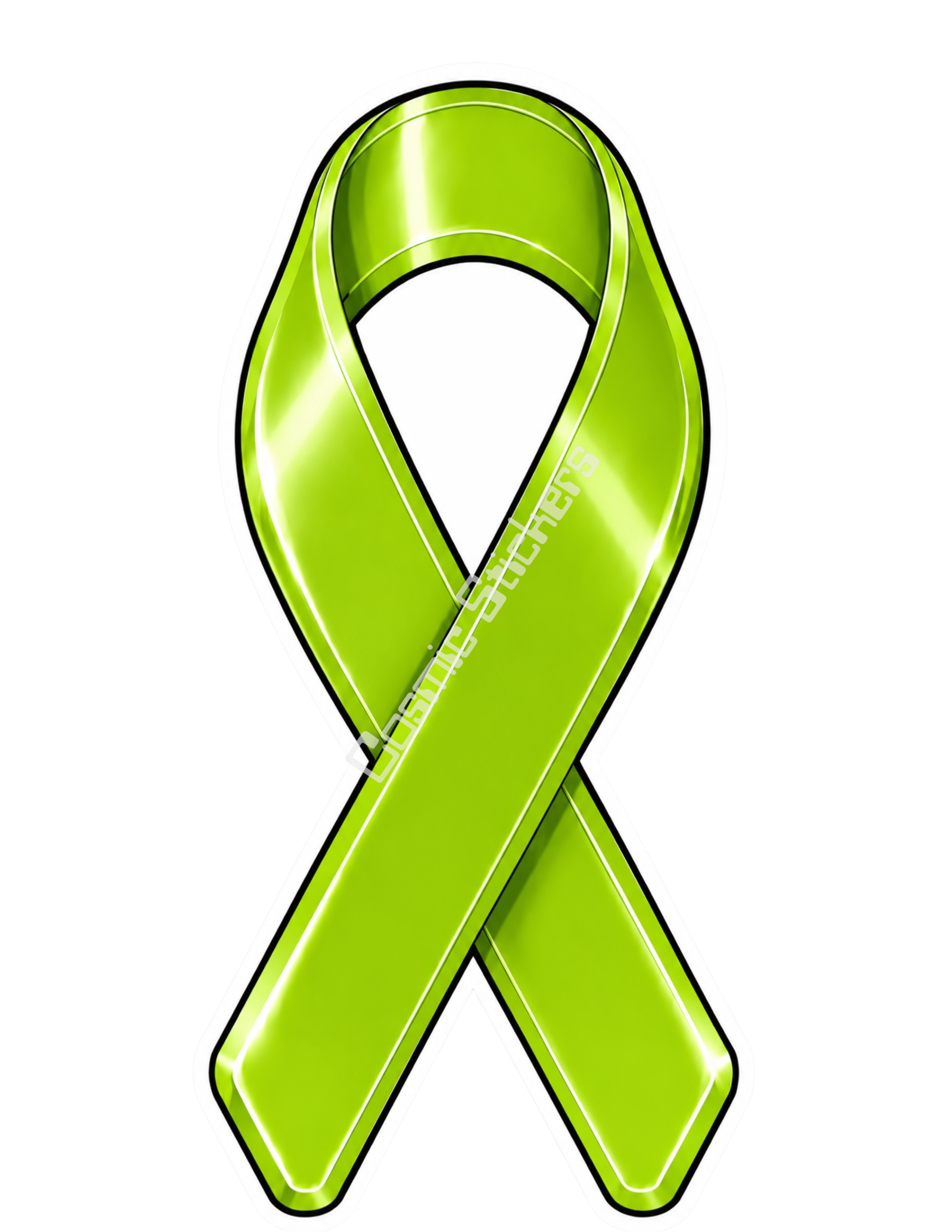 Awareness Ribbon Stickers - Lymphoma Cancer